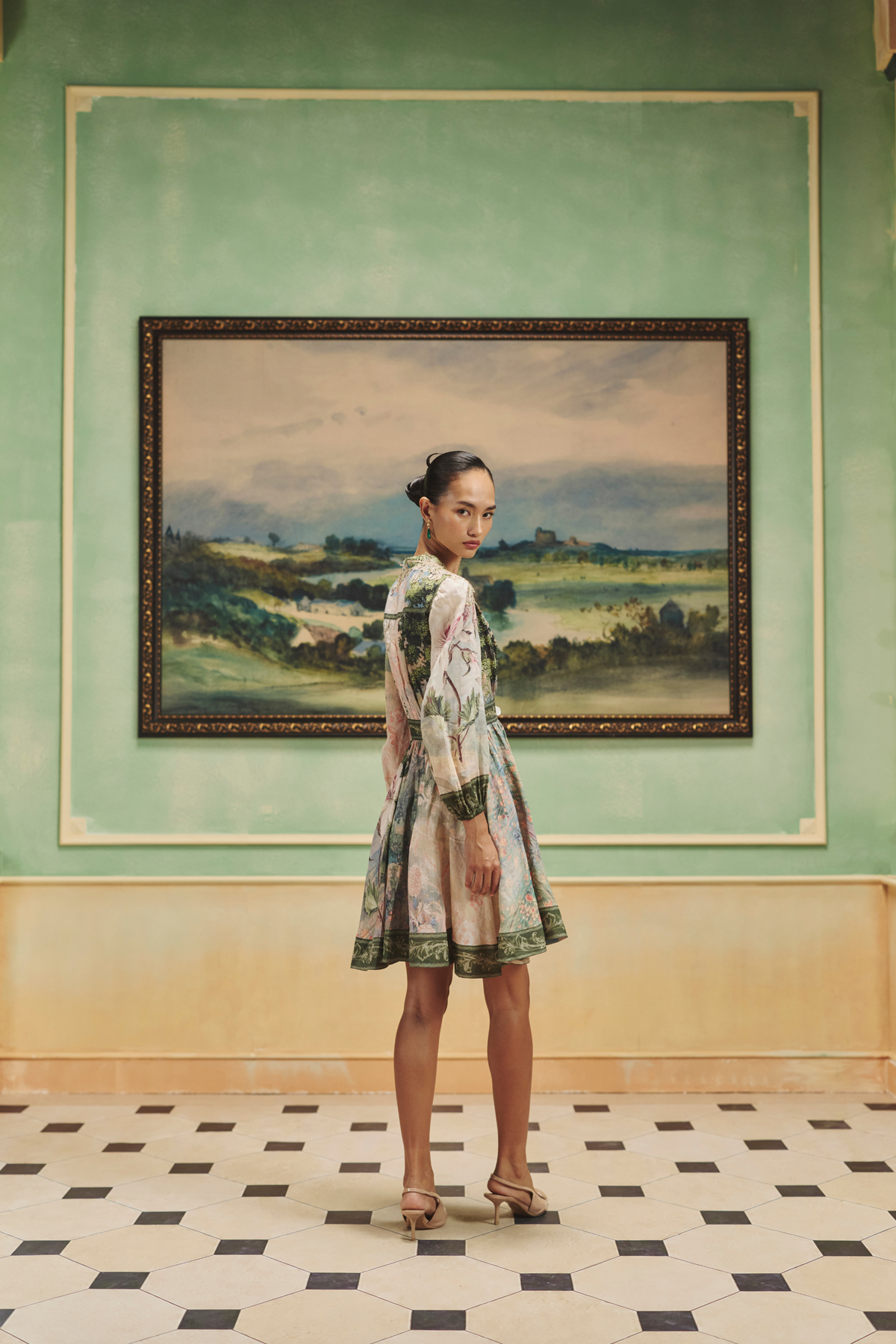 Veinna Foxglove Dress