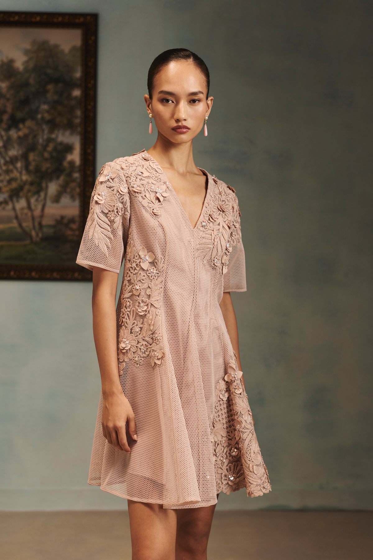 Veinna Champagne Bloom Dress