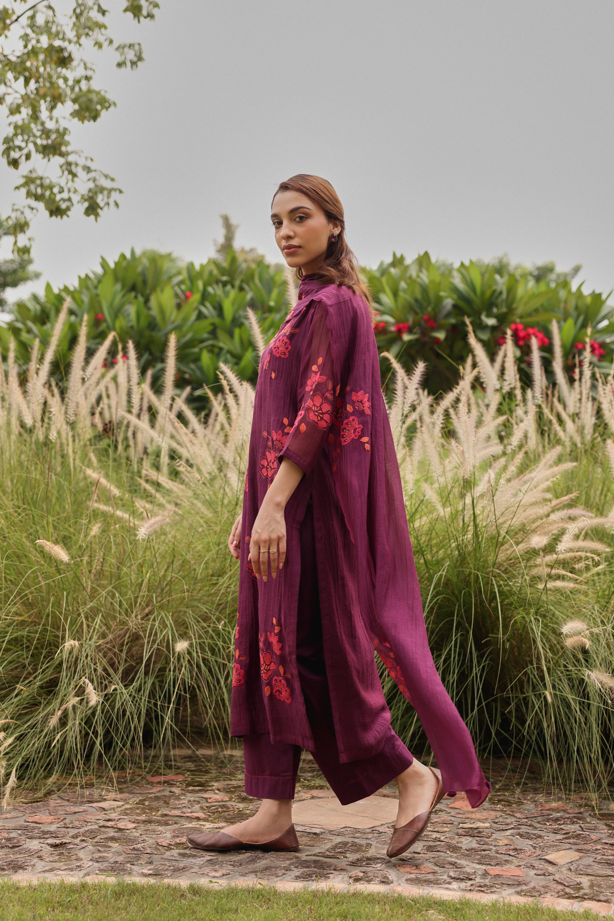 Amethyst Applique Kurta Set