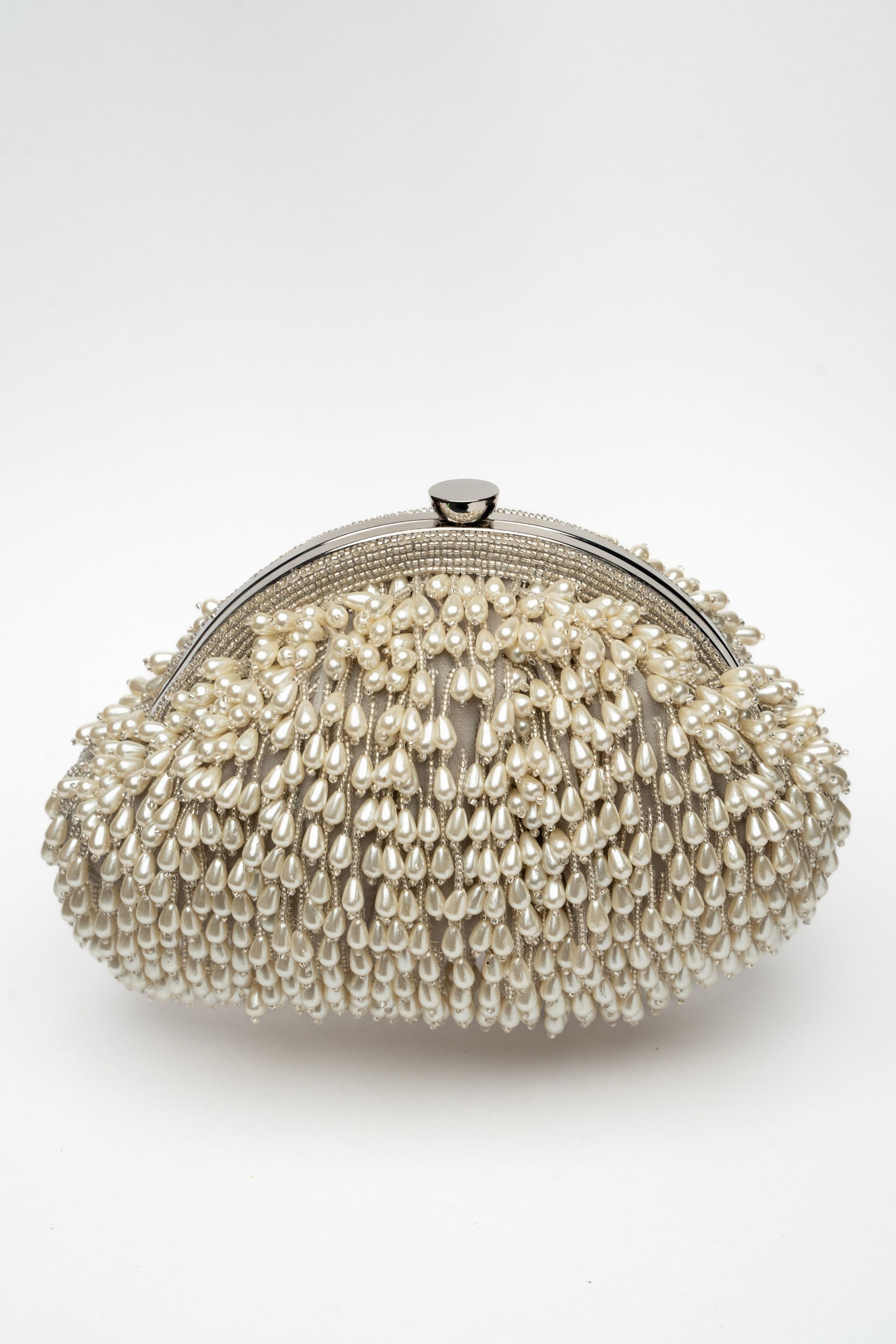 Pearl Treasure Clutch Silver