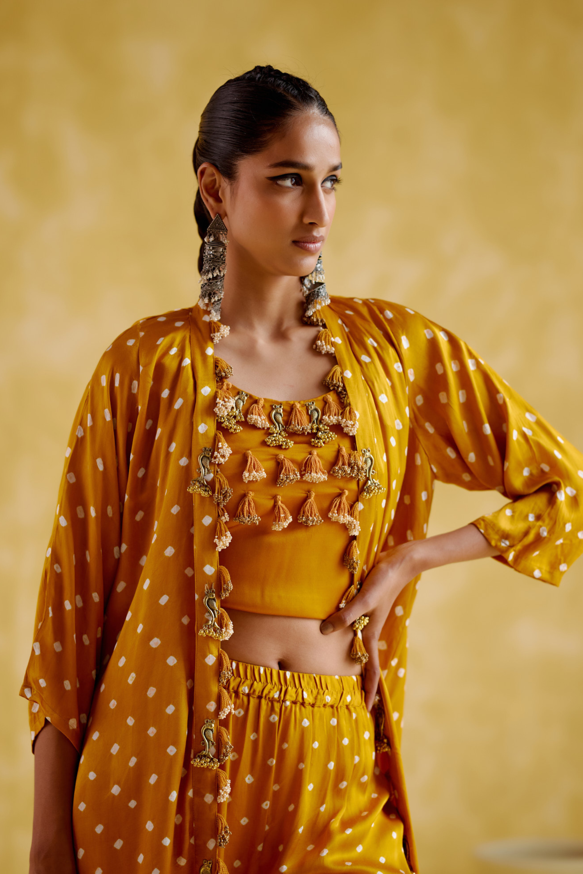 Malini Yellow Bandhini