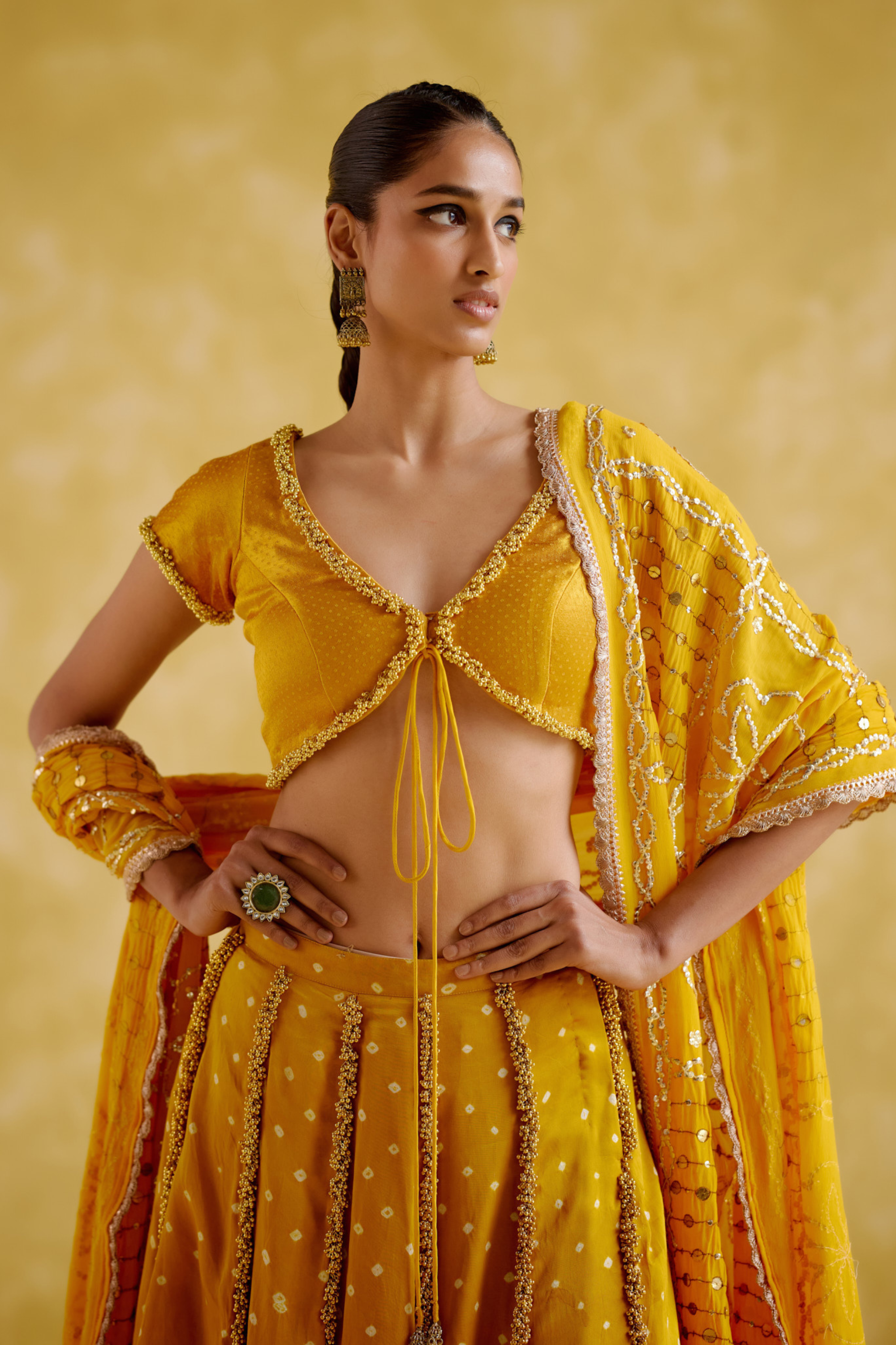 Aparna Yellow Lehenga