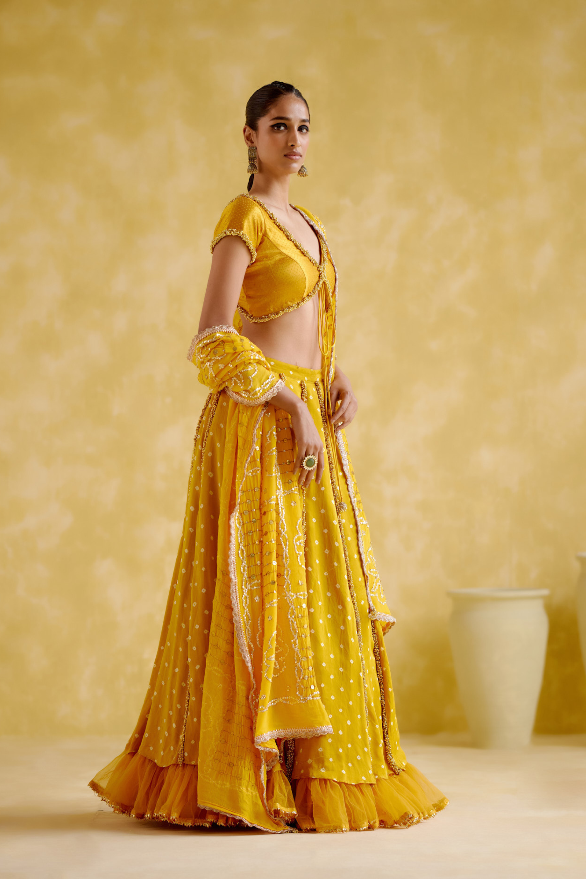 Aparna Yellow Lehenga