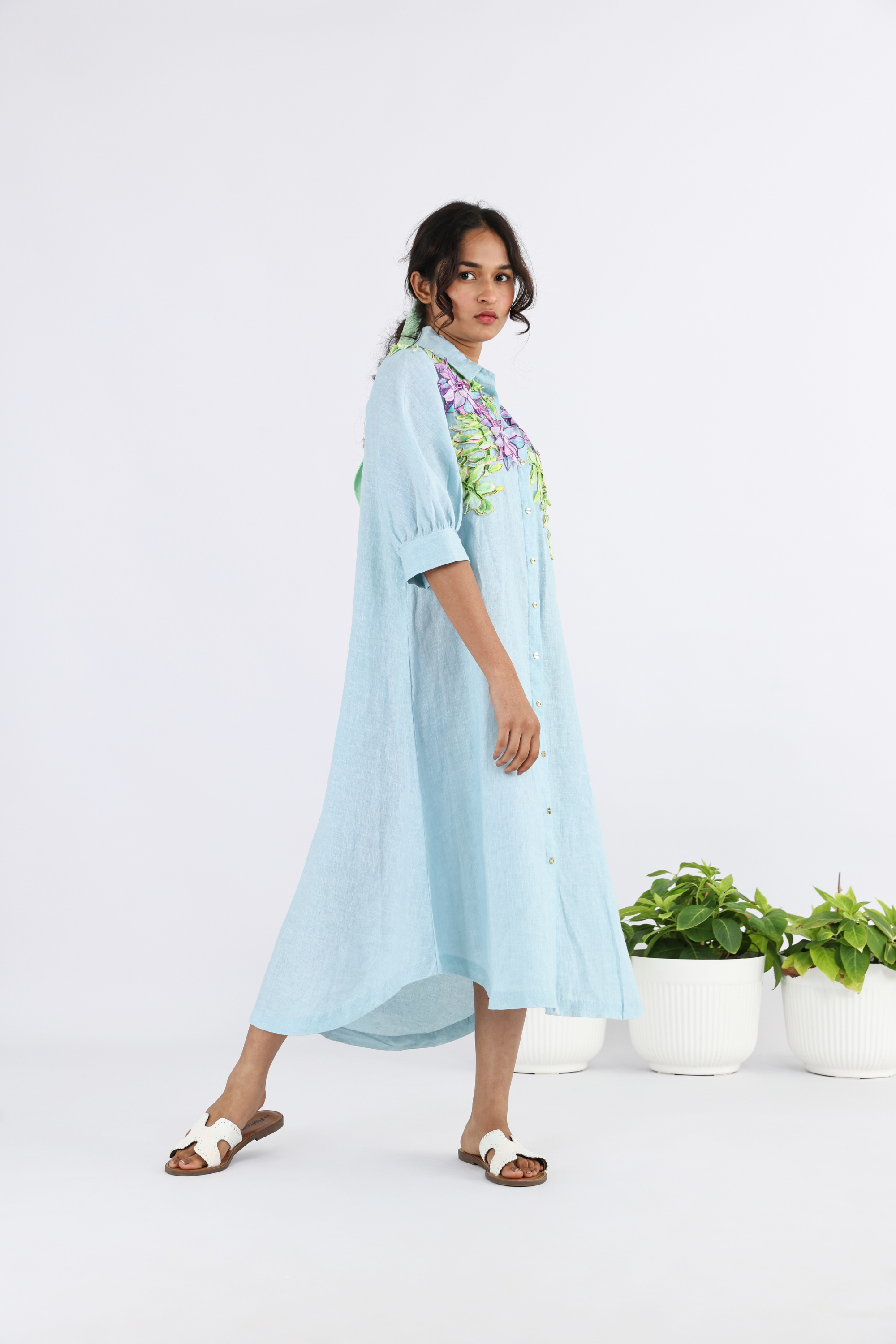 The Moonglow U Hem Long Dress