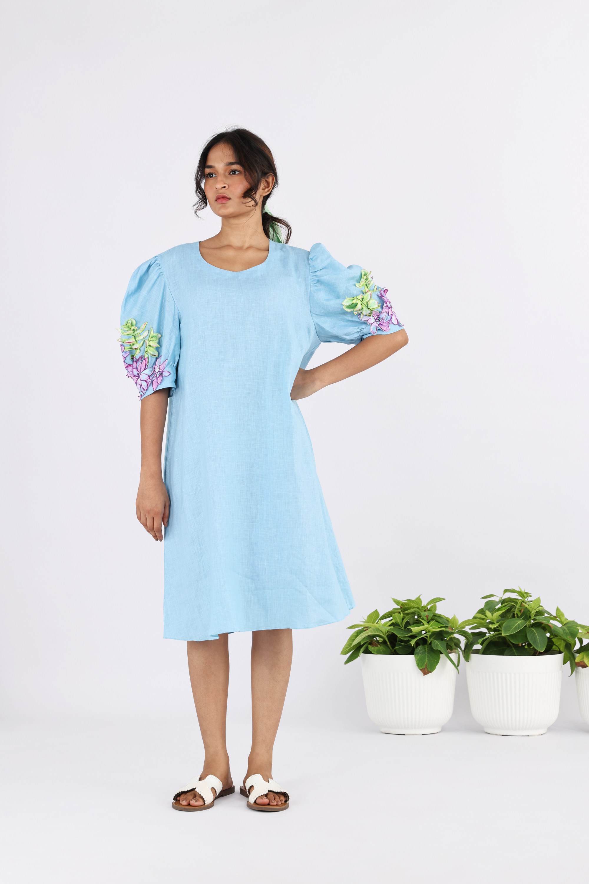 The Plimeria Emb  Dress