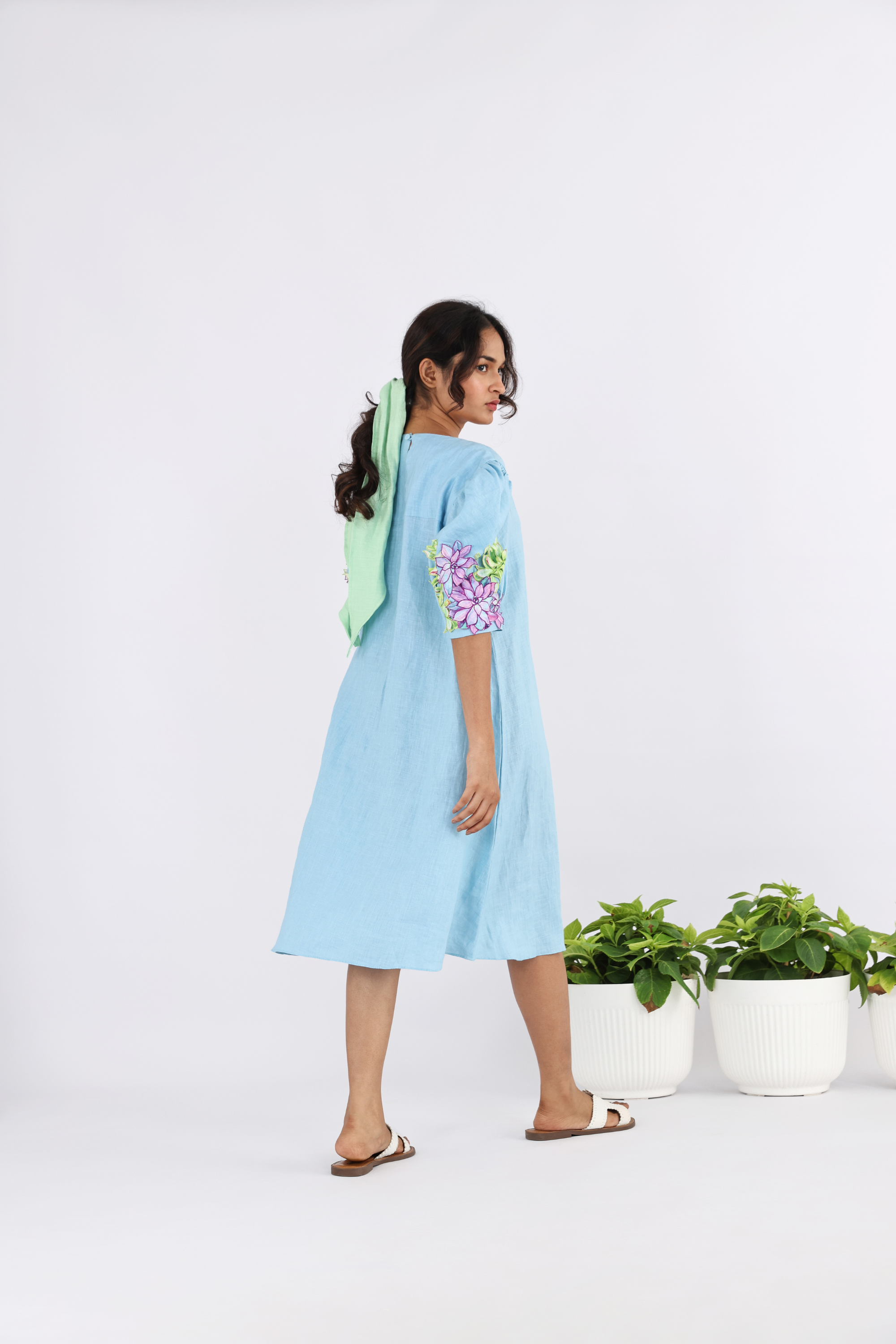 The Plimeria Emb  Dress