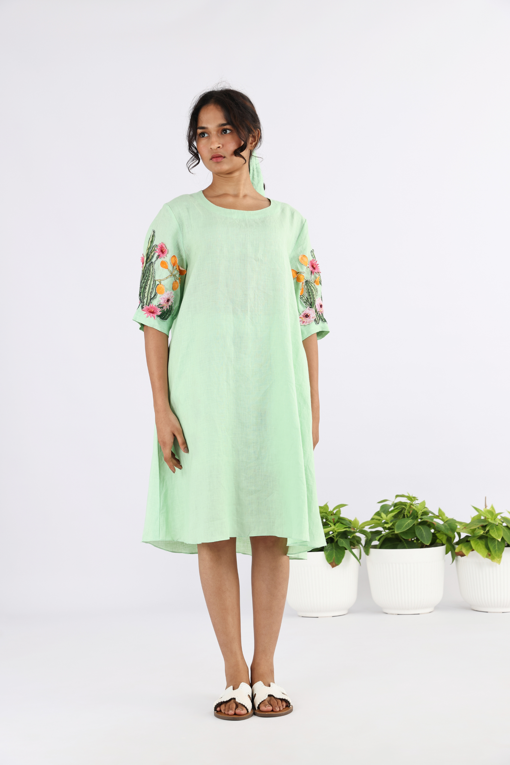 The Plimeria Emb  Dress