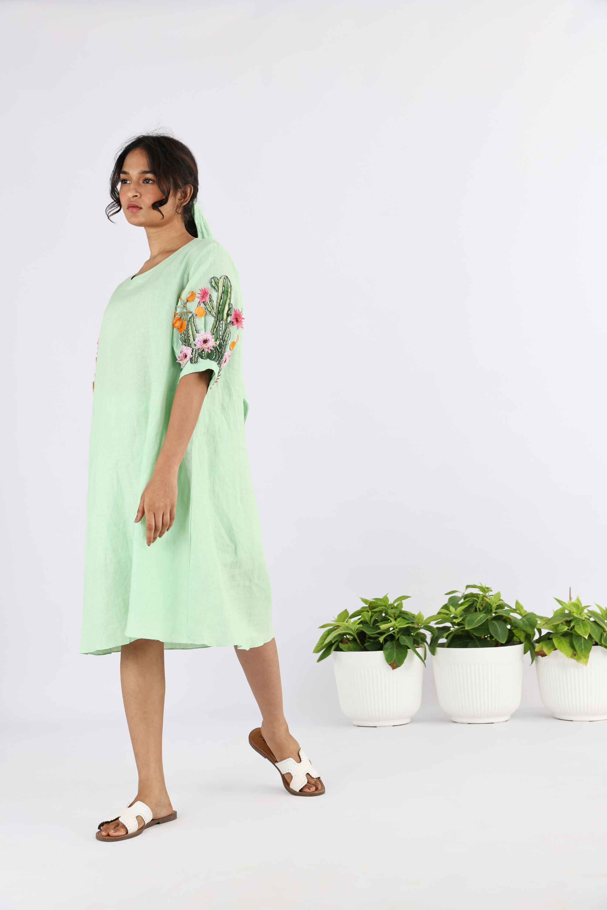 The Plimeria Emb  Dress