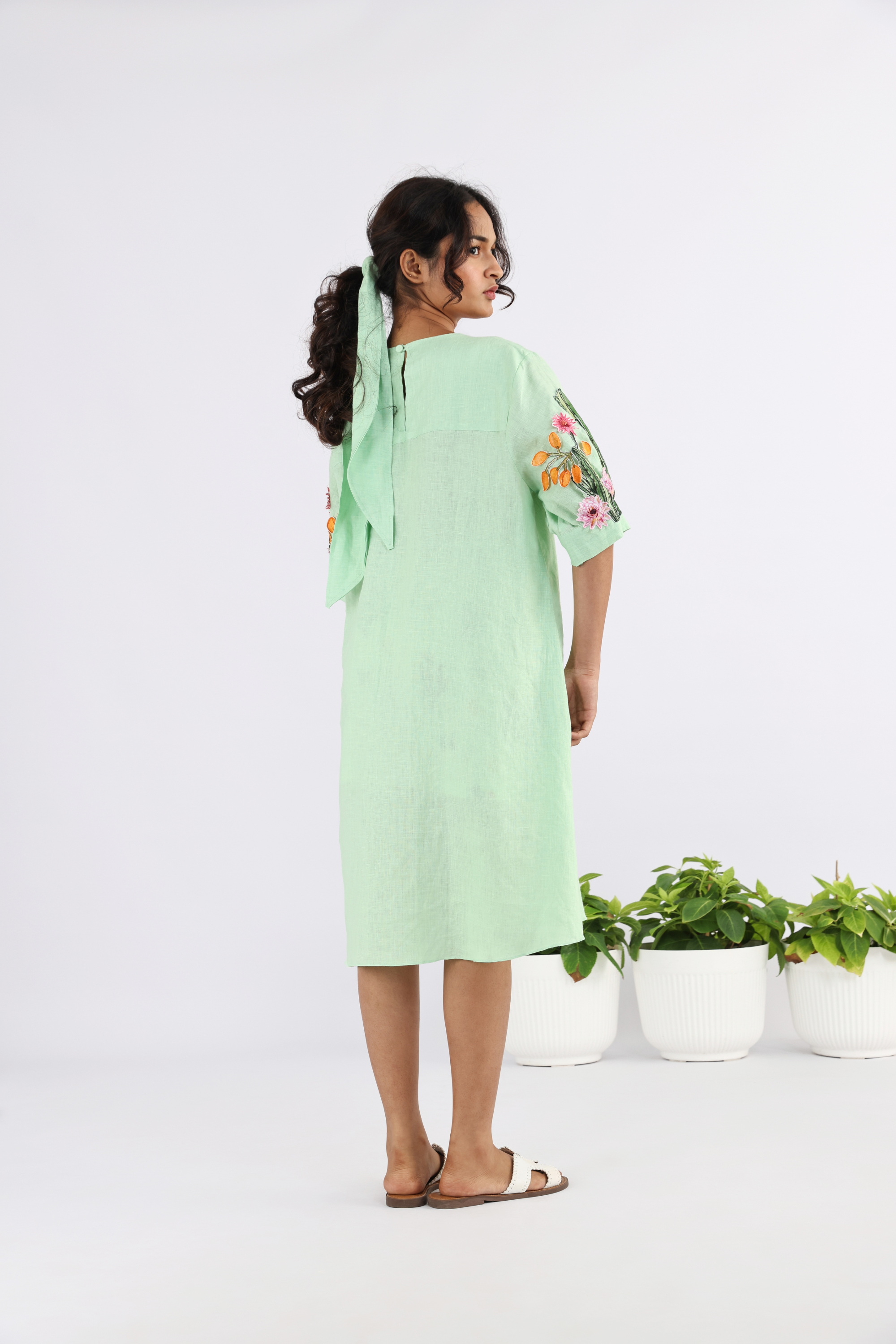 The Plimeria Emb  Dress