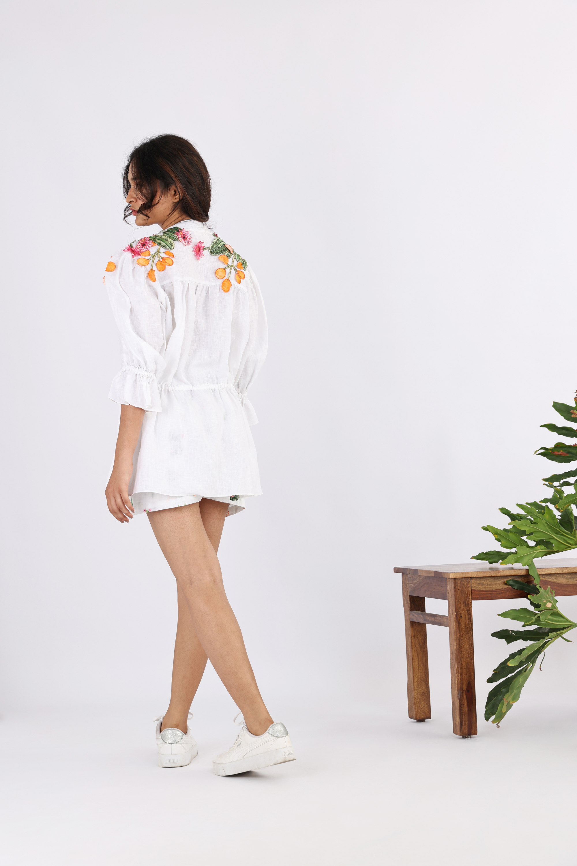 The Thimble Embroidered Collared Shirt