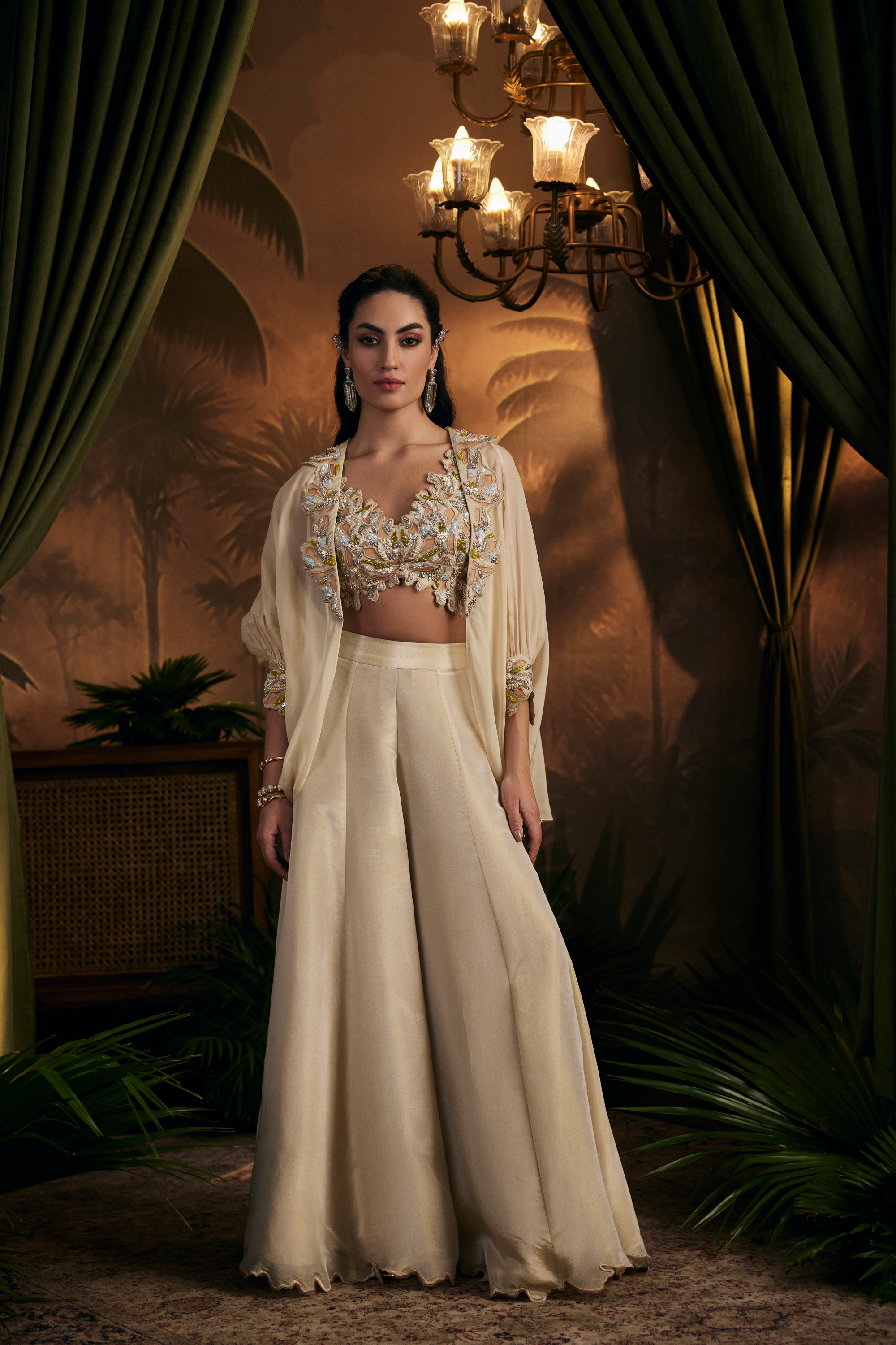 Embroidered Sharara Set