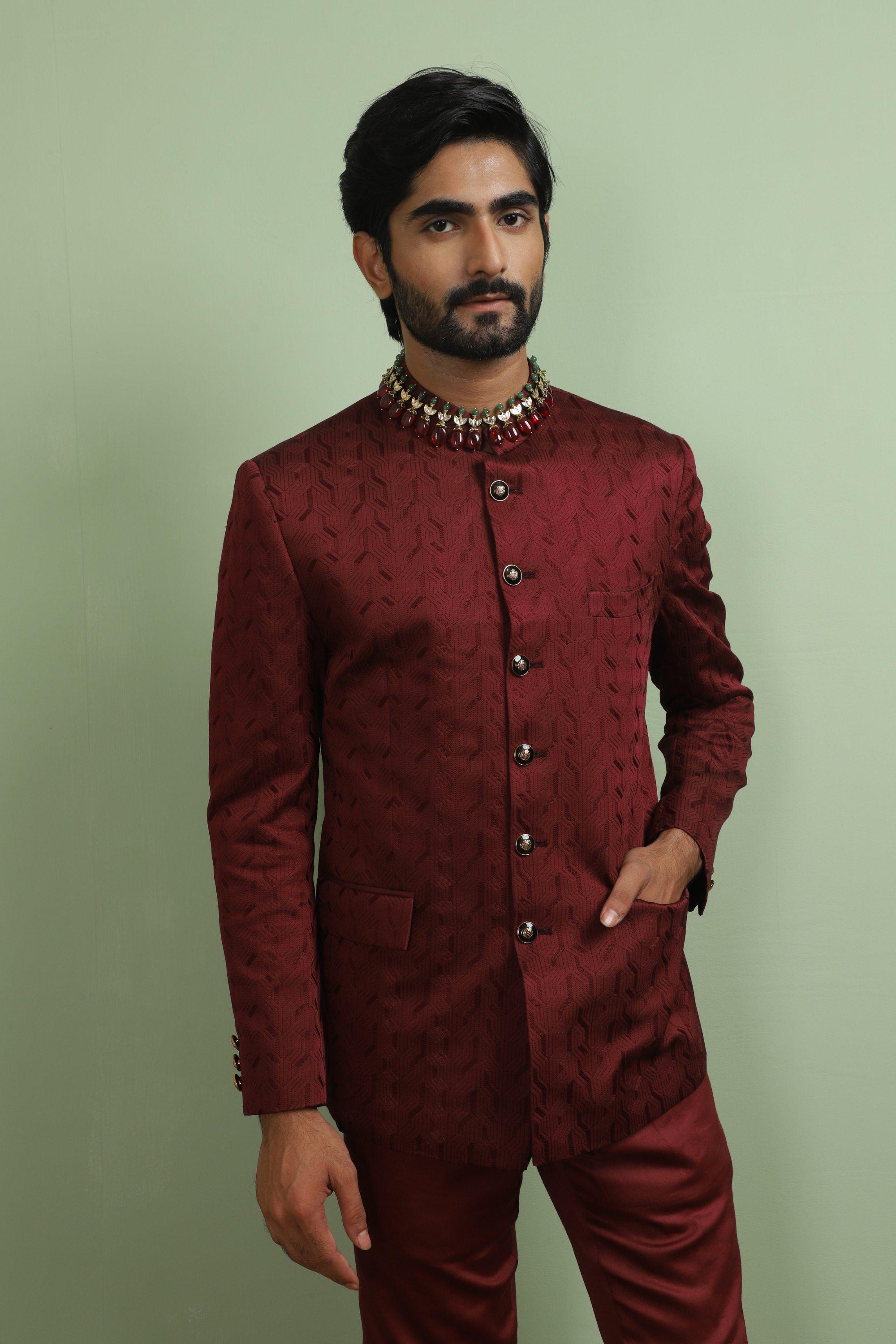 Hamir Embroidered Bandhgala