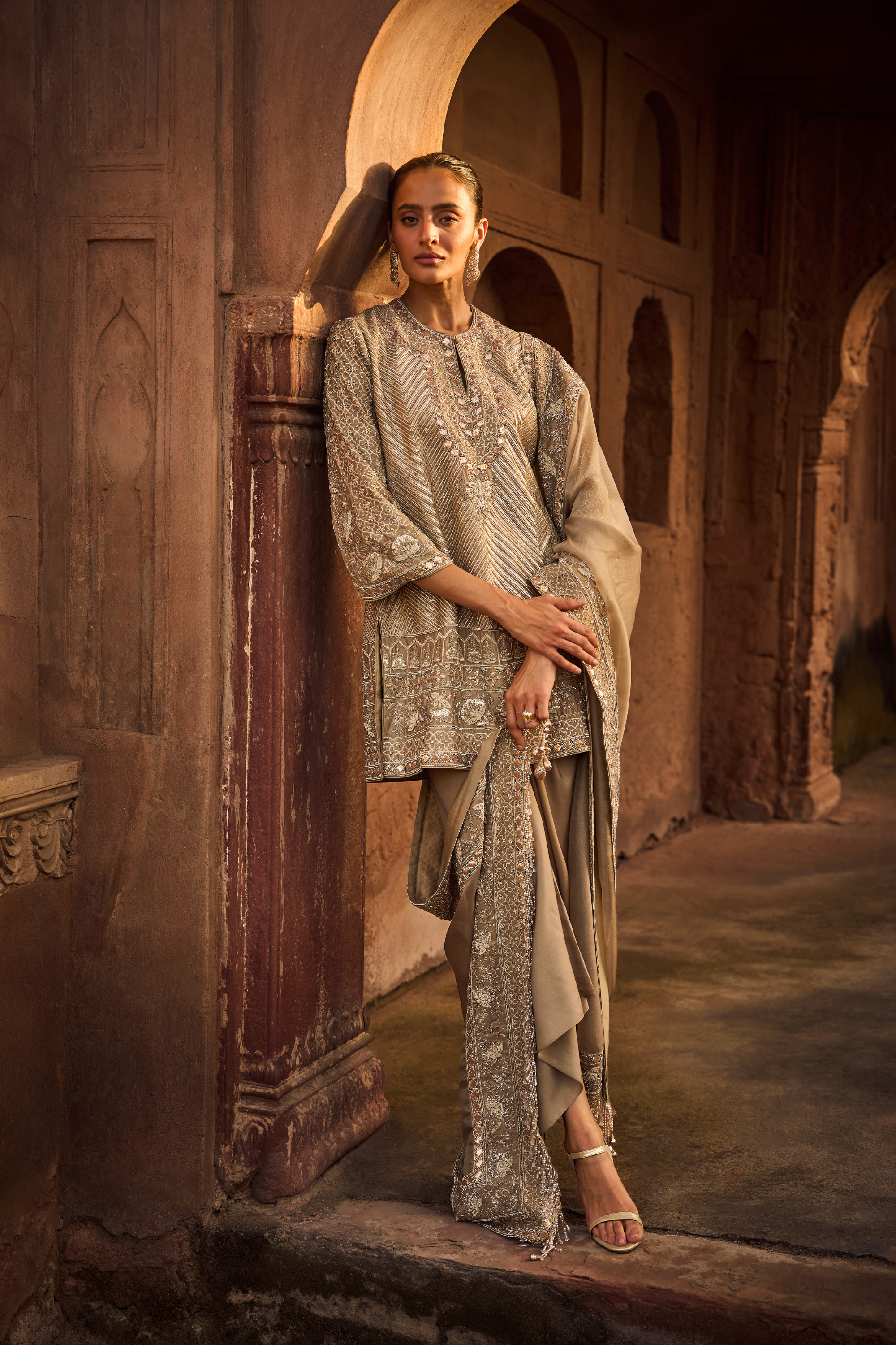 Emroidered Tunic Set