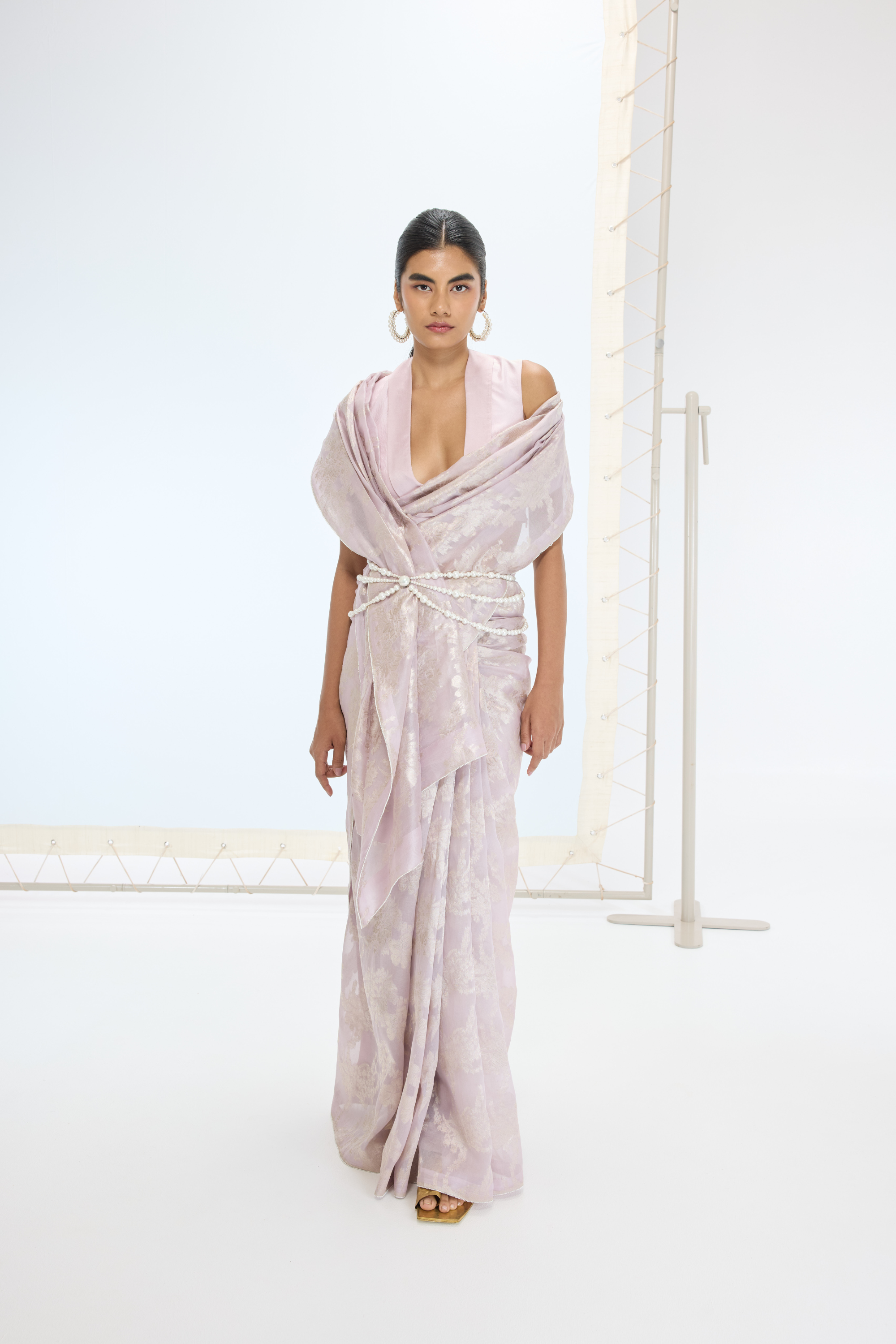 The Diana Saree In Mauve
