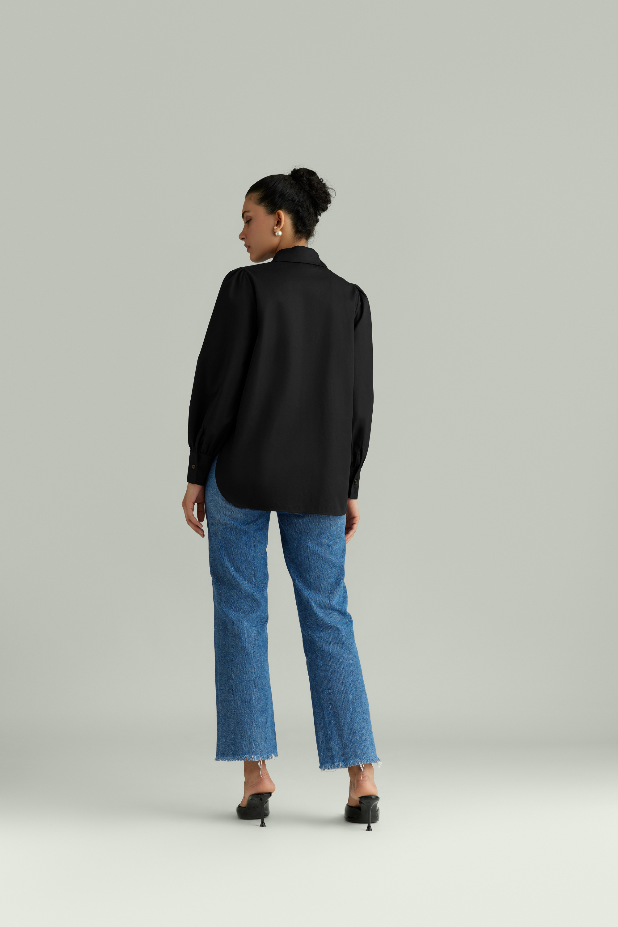 Egyptian Cotton Bishop Sleeved Shirt