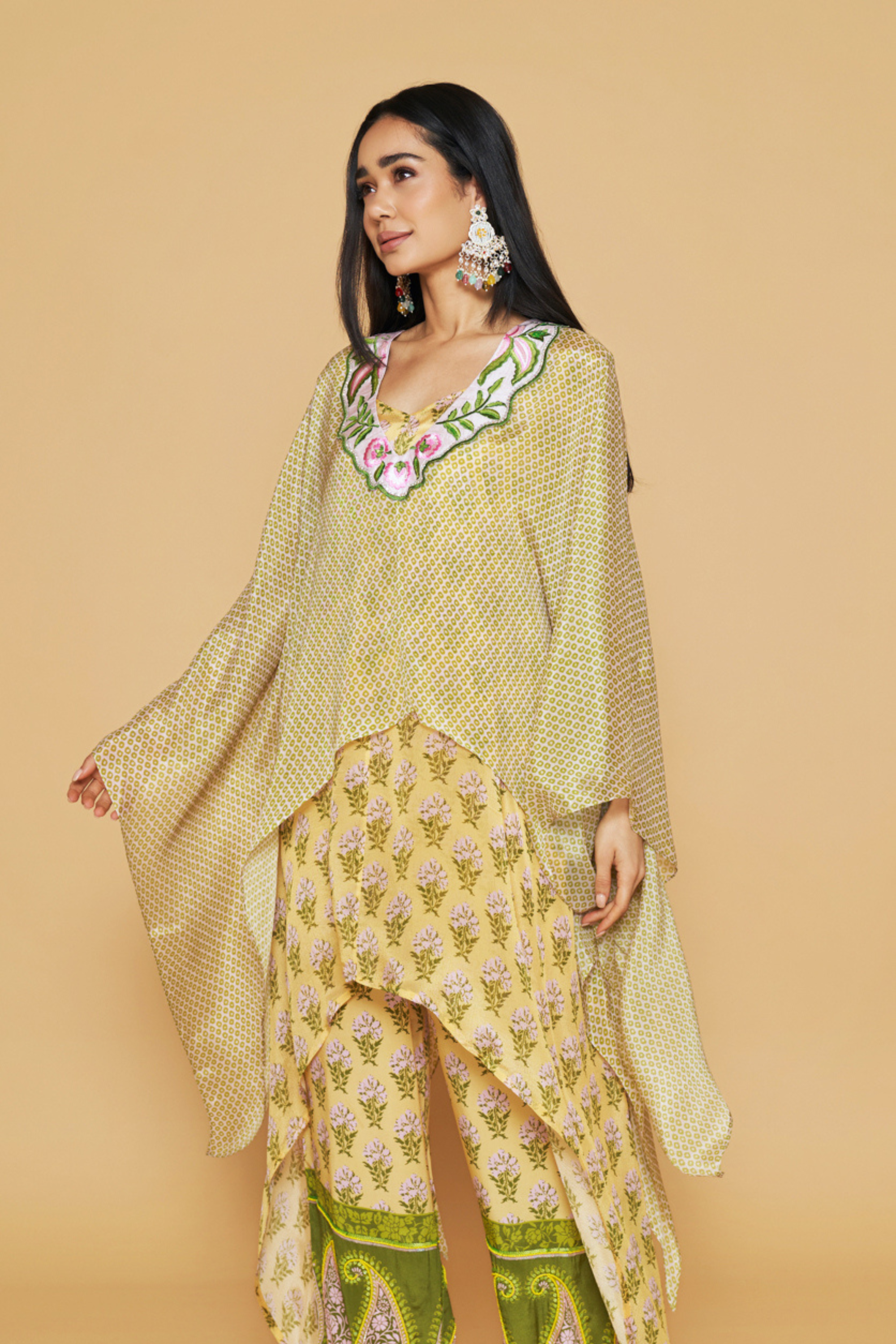 Double Layered Kurta With Straight Pants