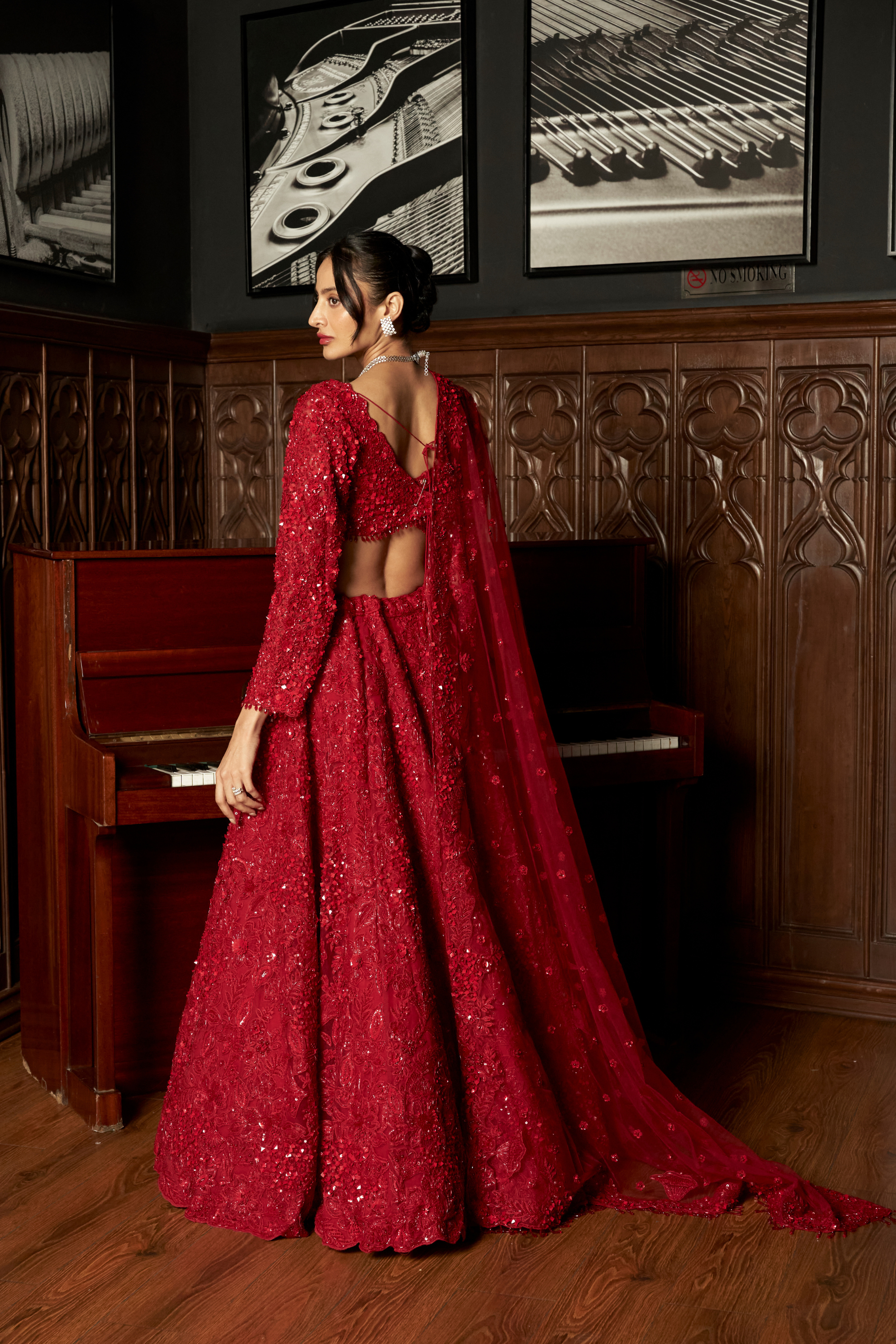 Red Bridal Lehenga Set