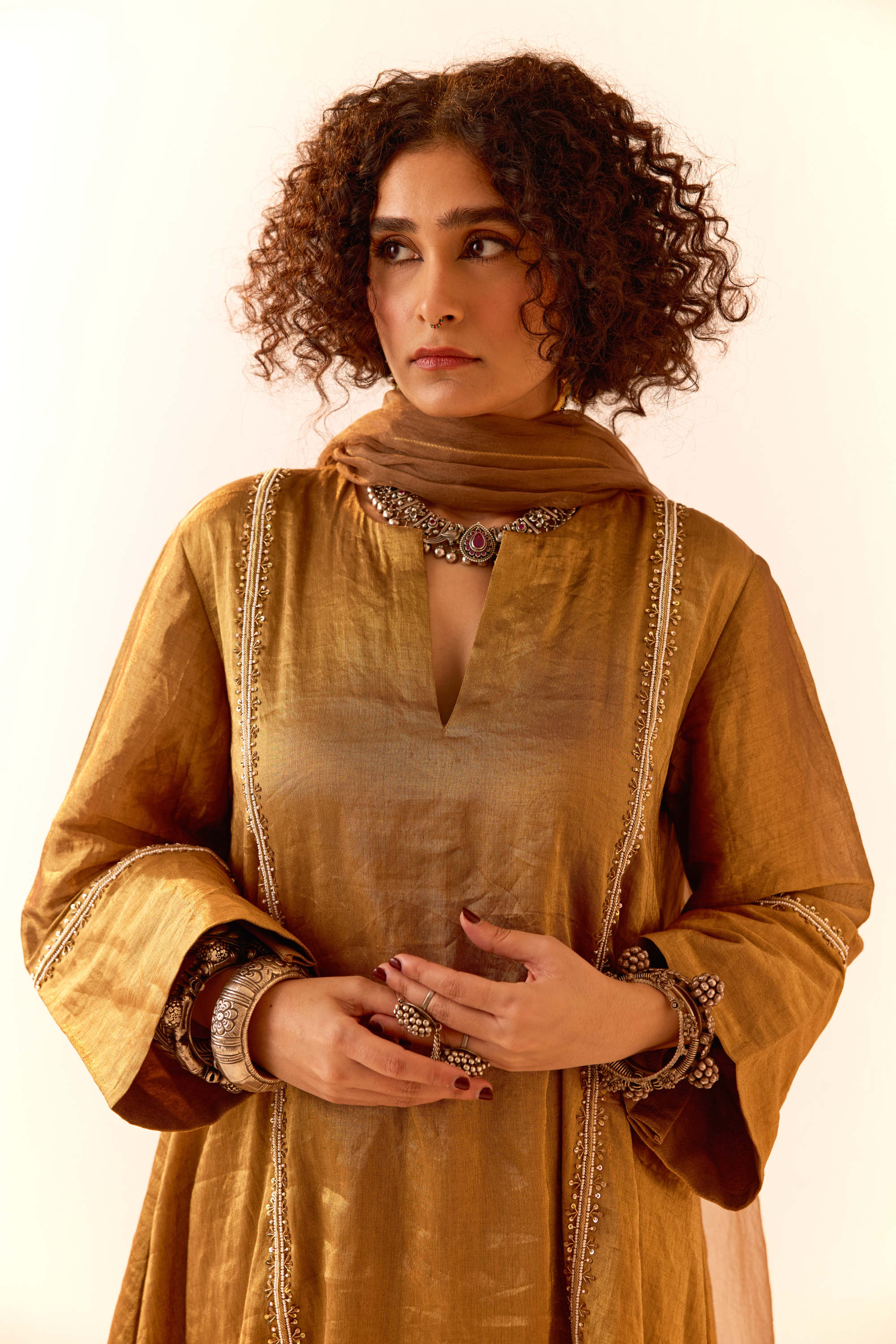 Gold Kurta Salwar Set