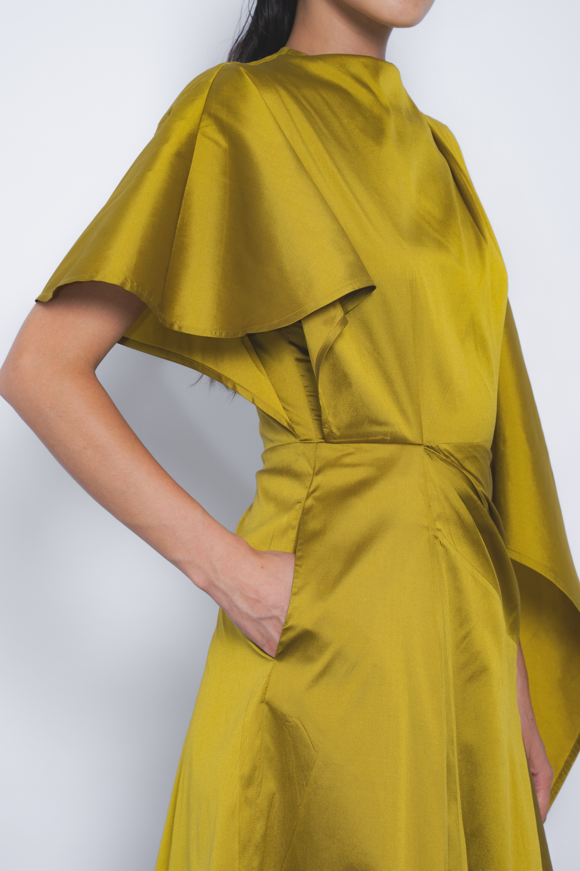 Velo Draped Dress