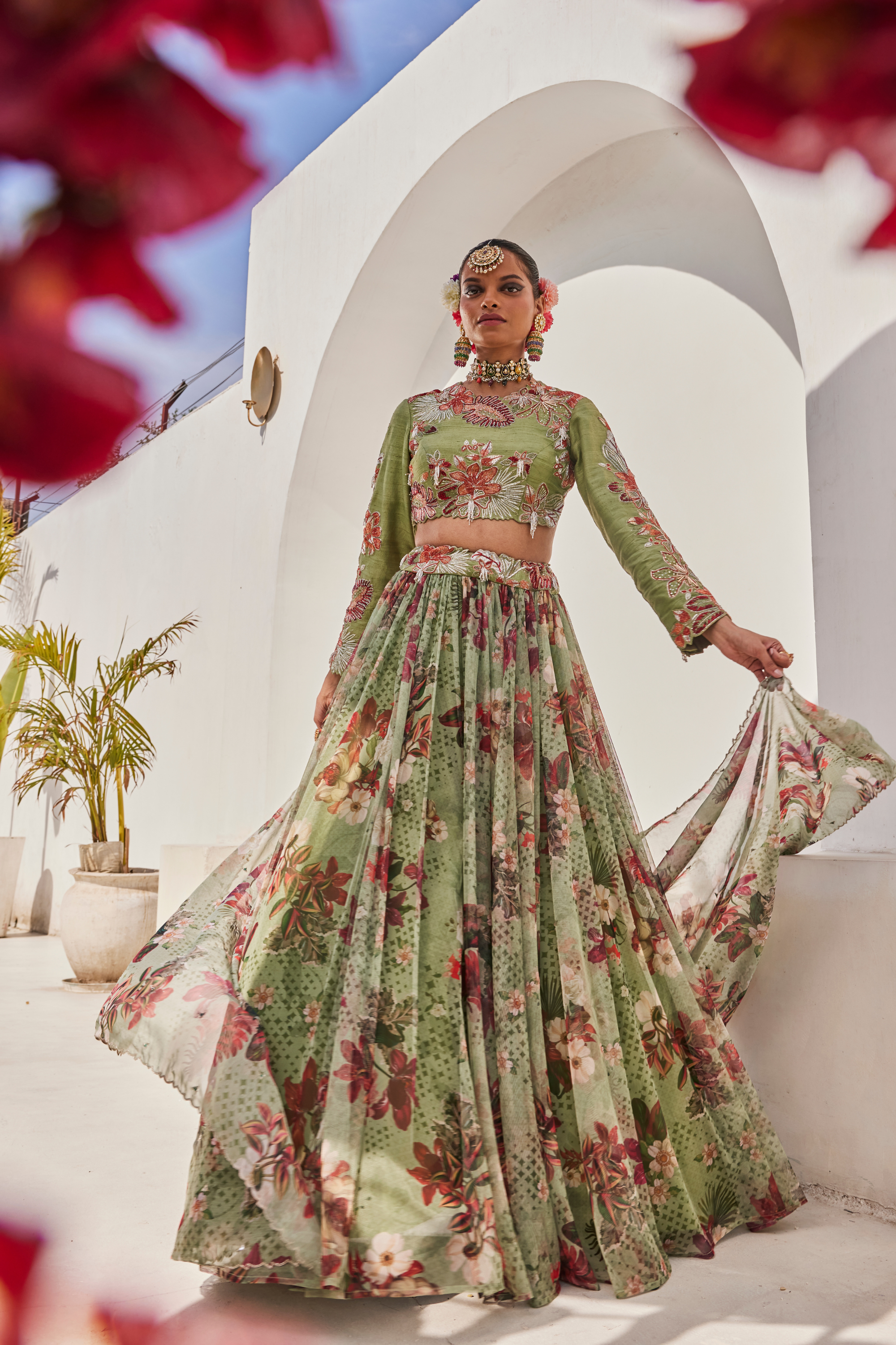 Sufi Croptop Lehenga Set