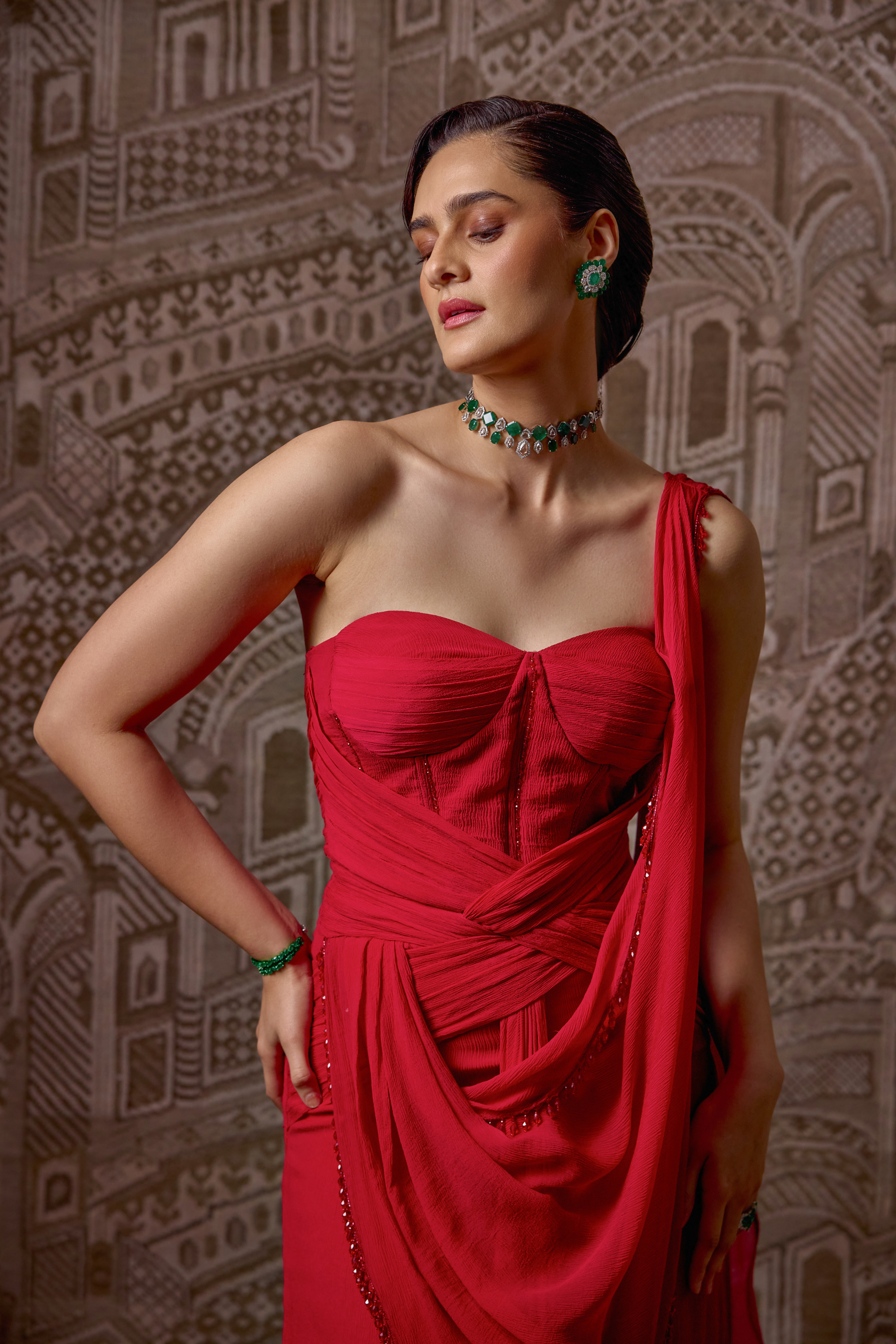 The Crown Saree Set