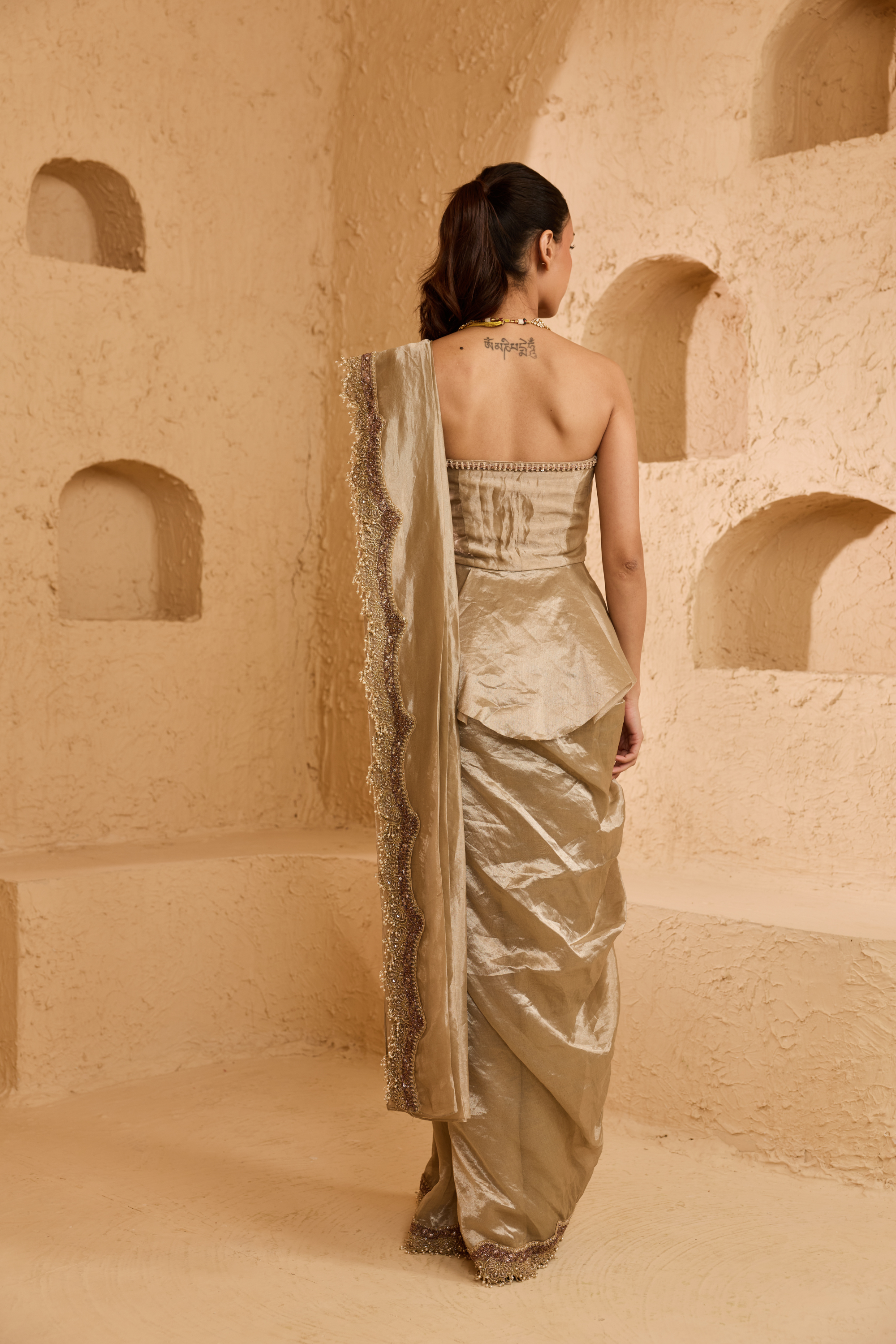 Elysian Drape Saree Set