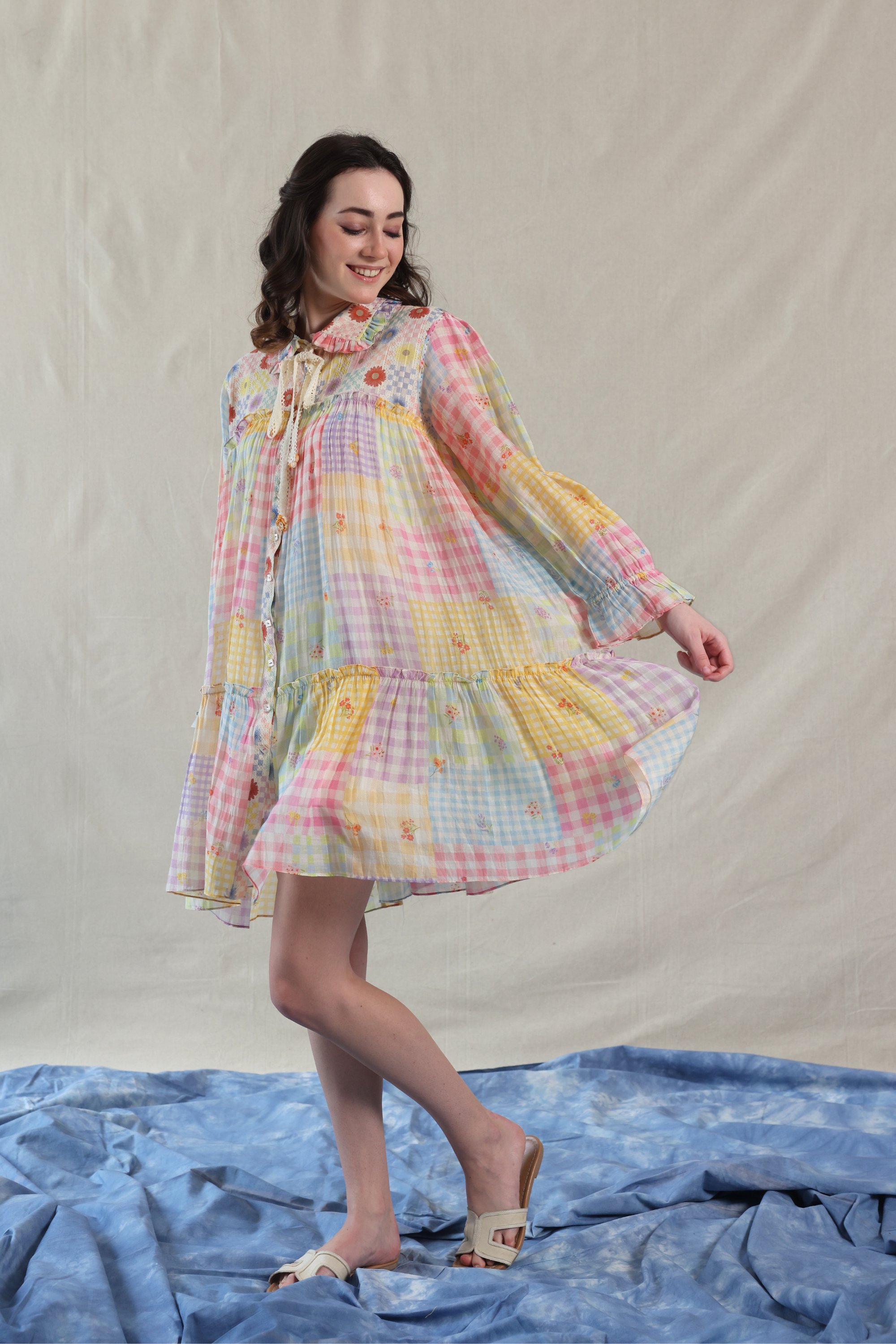 Hand Woven Cotton Silk Dress