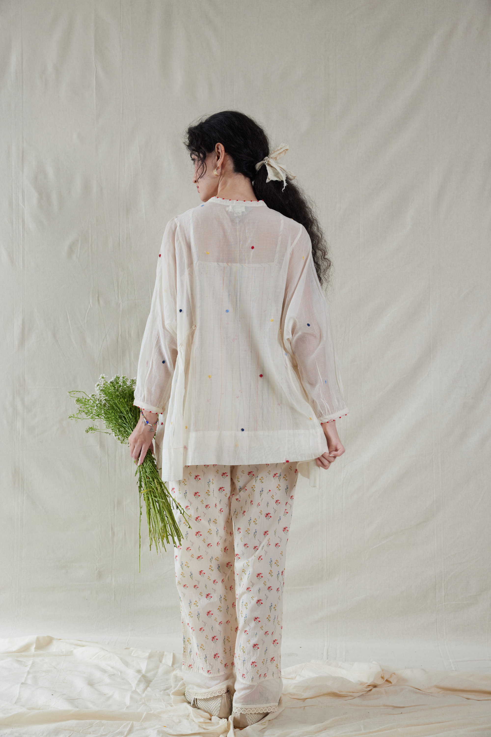 Hand Woven Cotton Silk Top