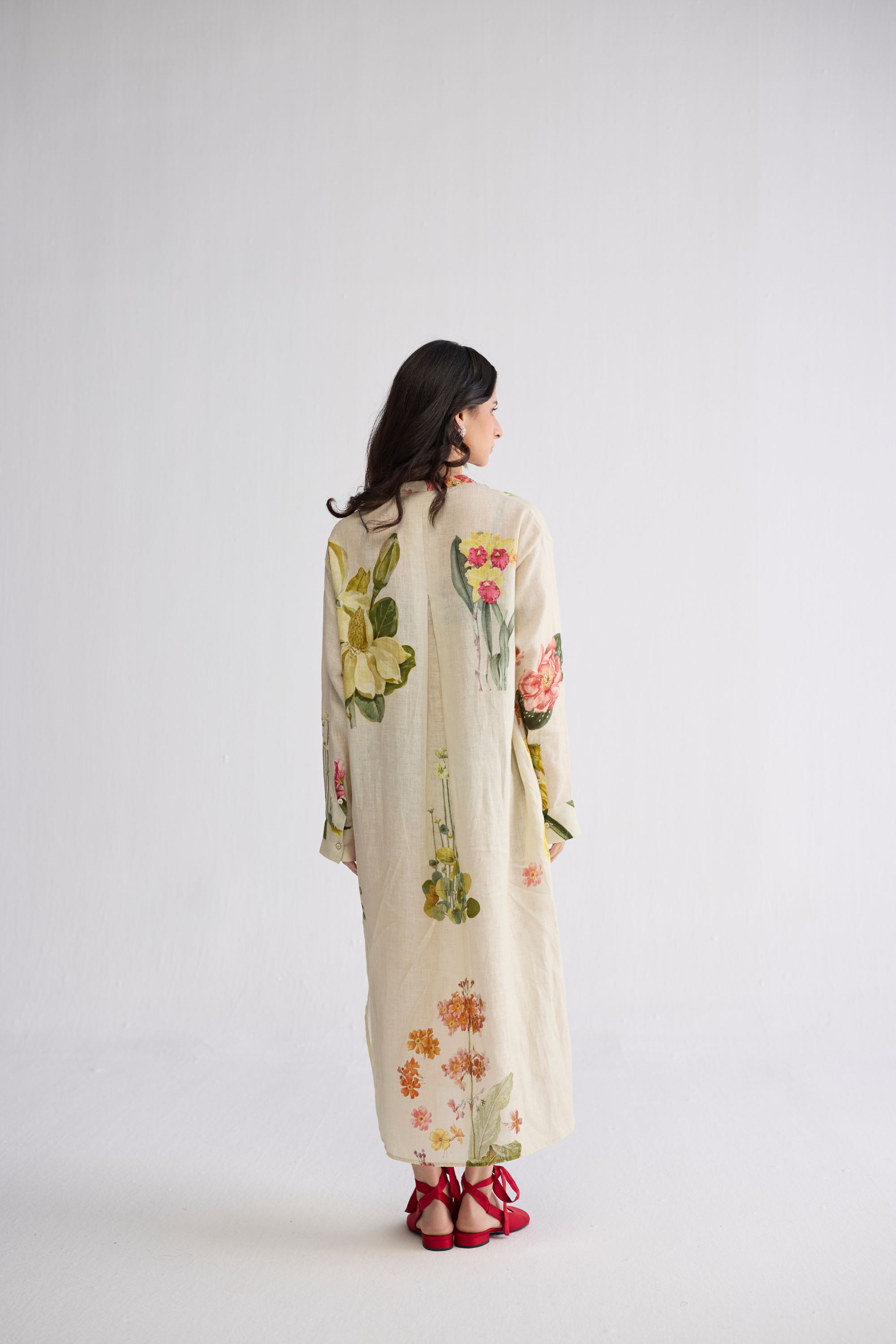 Primavera Linen Shirt Dress