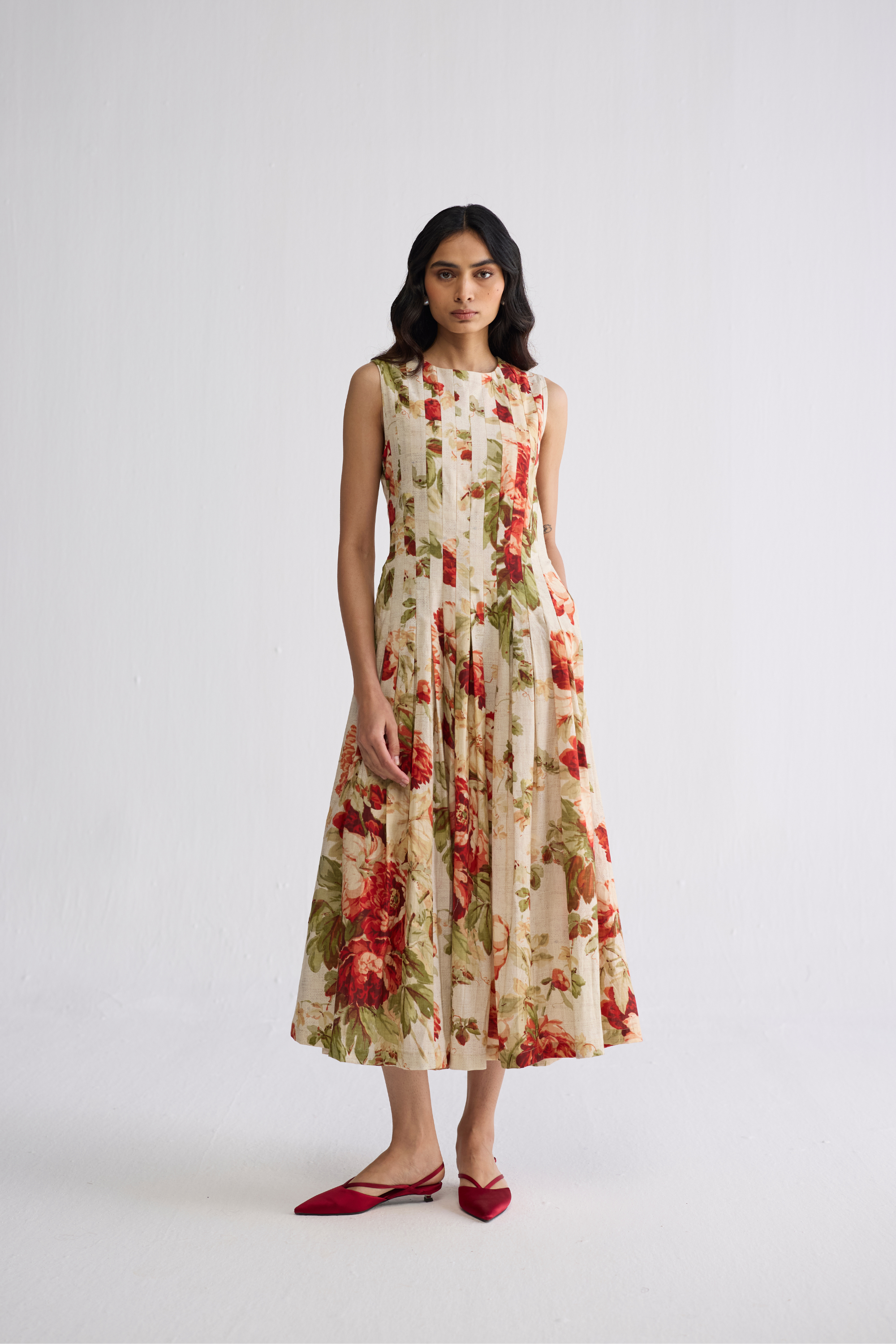 Sama Pleated Dress