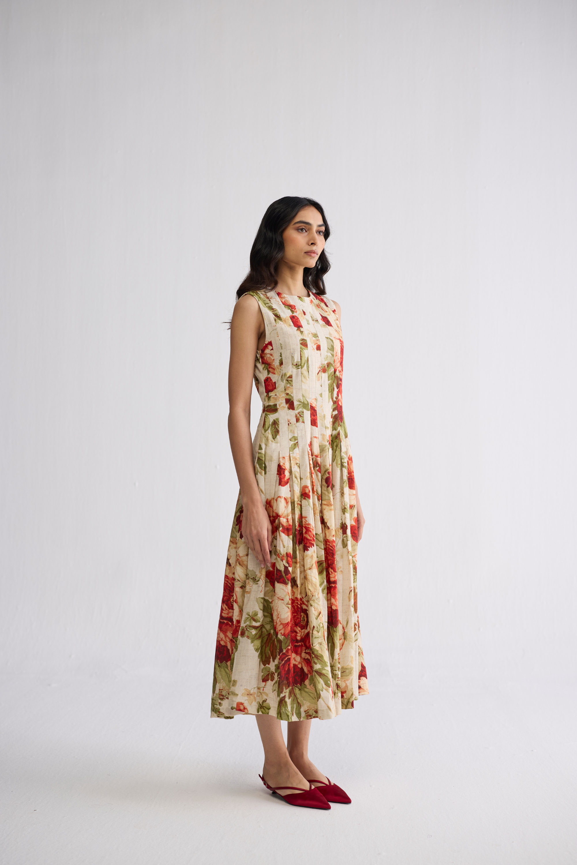 Sama Pleated Dress
