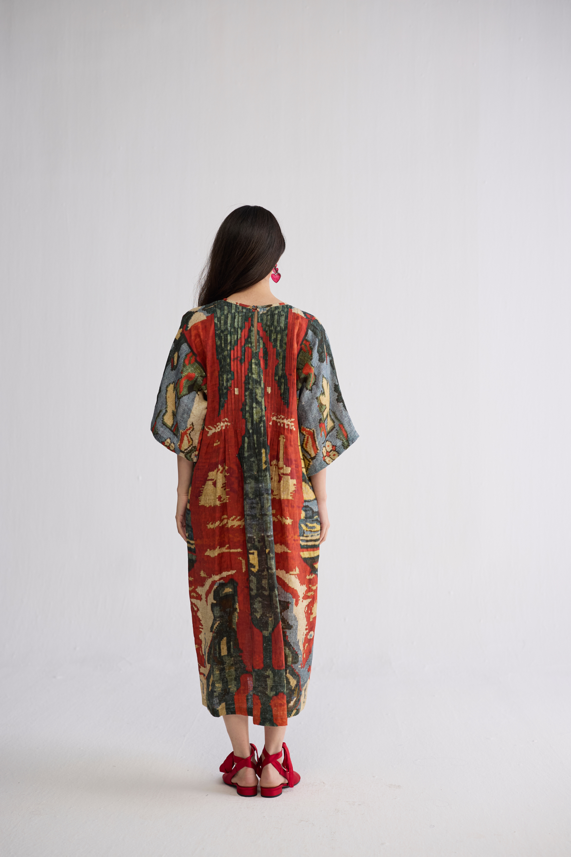 Alo Linen Pintucks Dress