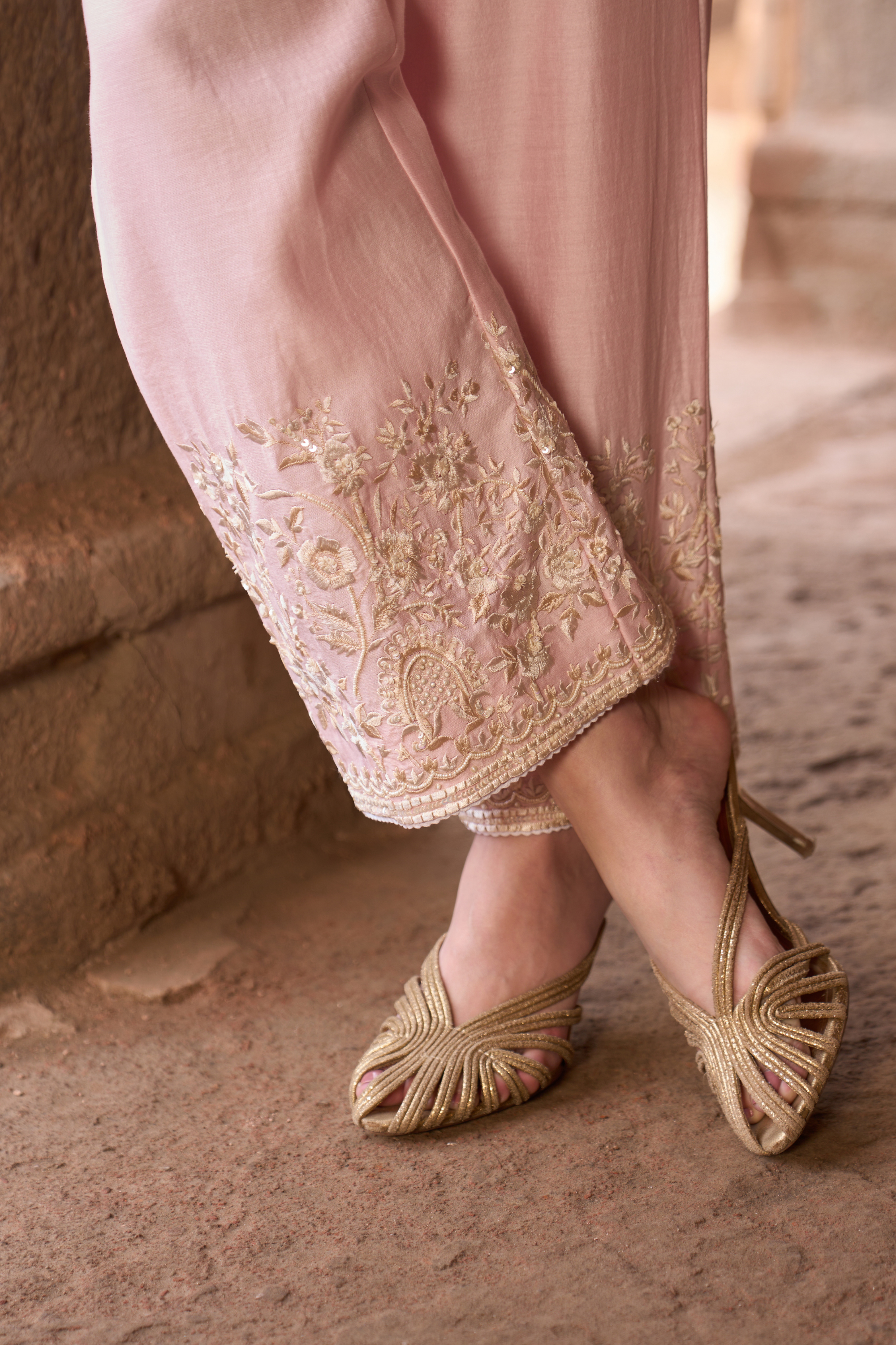 Saboor - Pink Short A-line Kurta Set