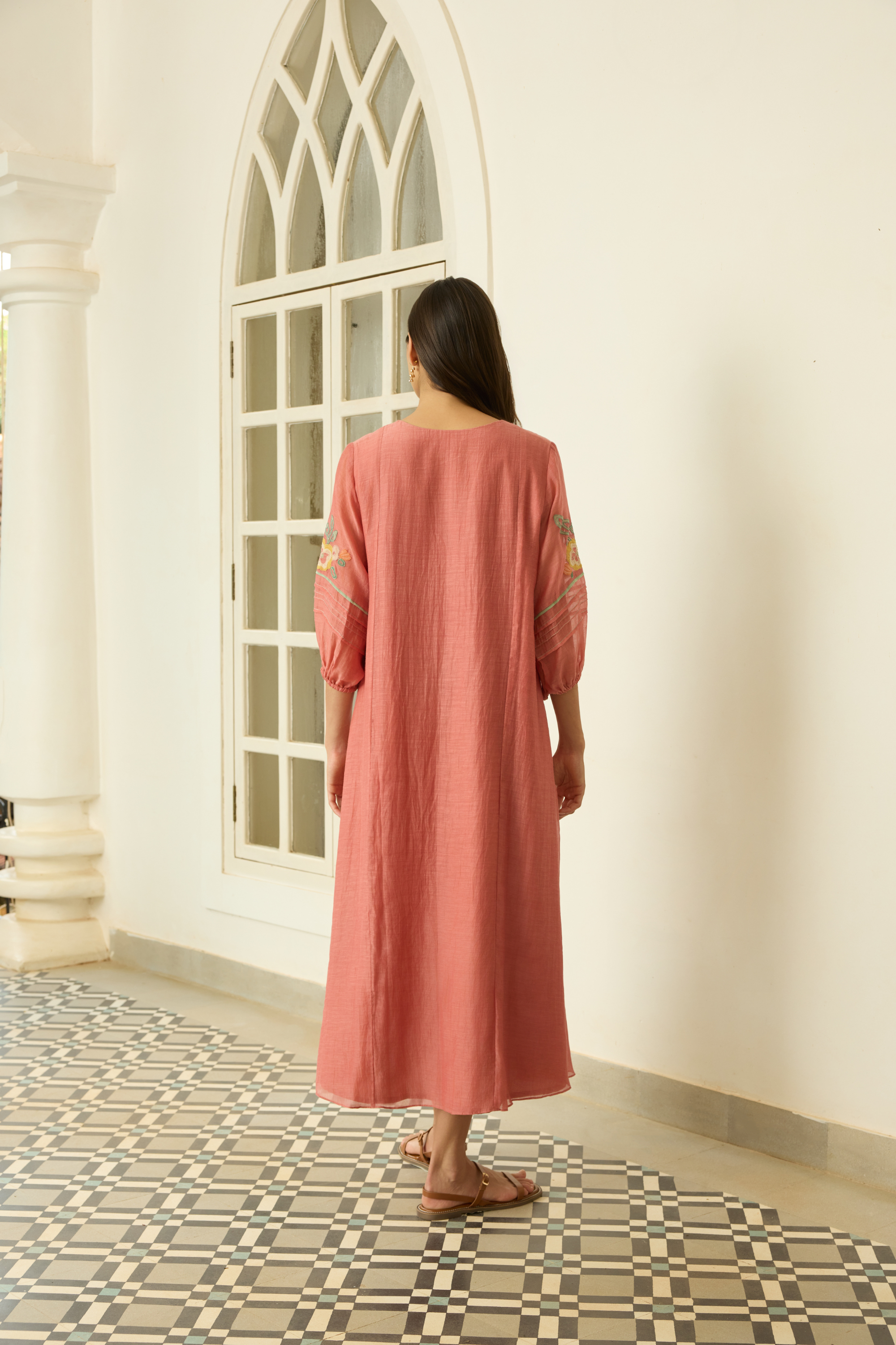 Blush Applique Dress
