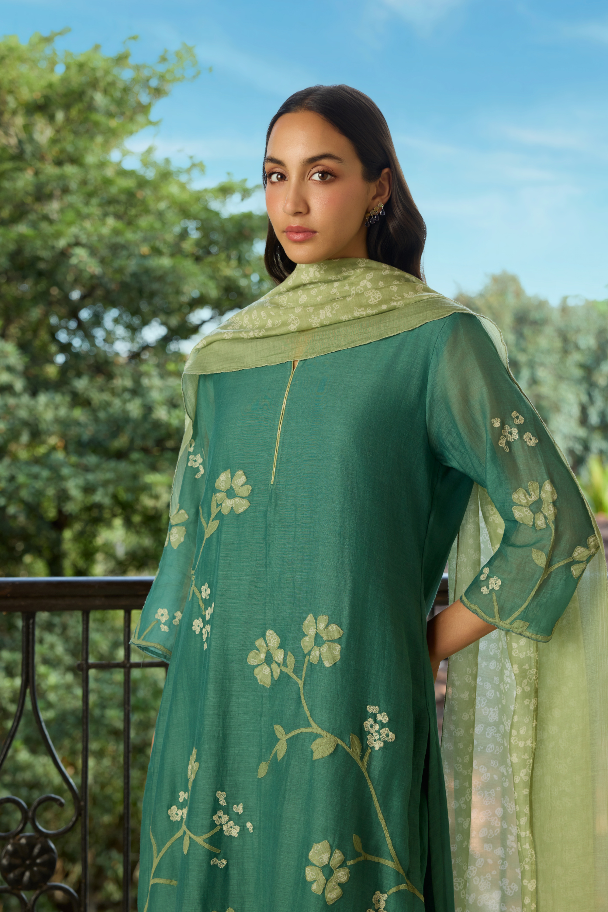 Jade Applique Kurta Set