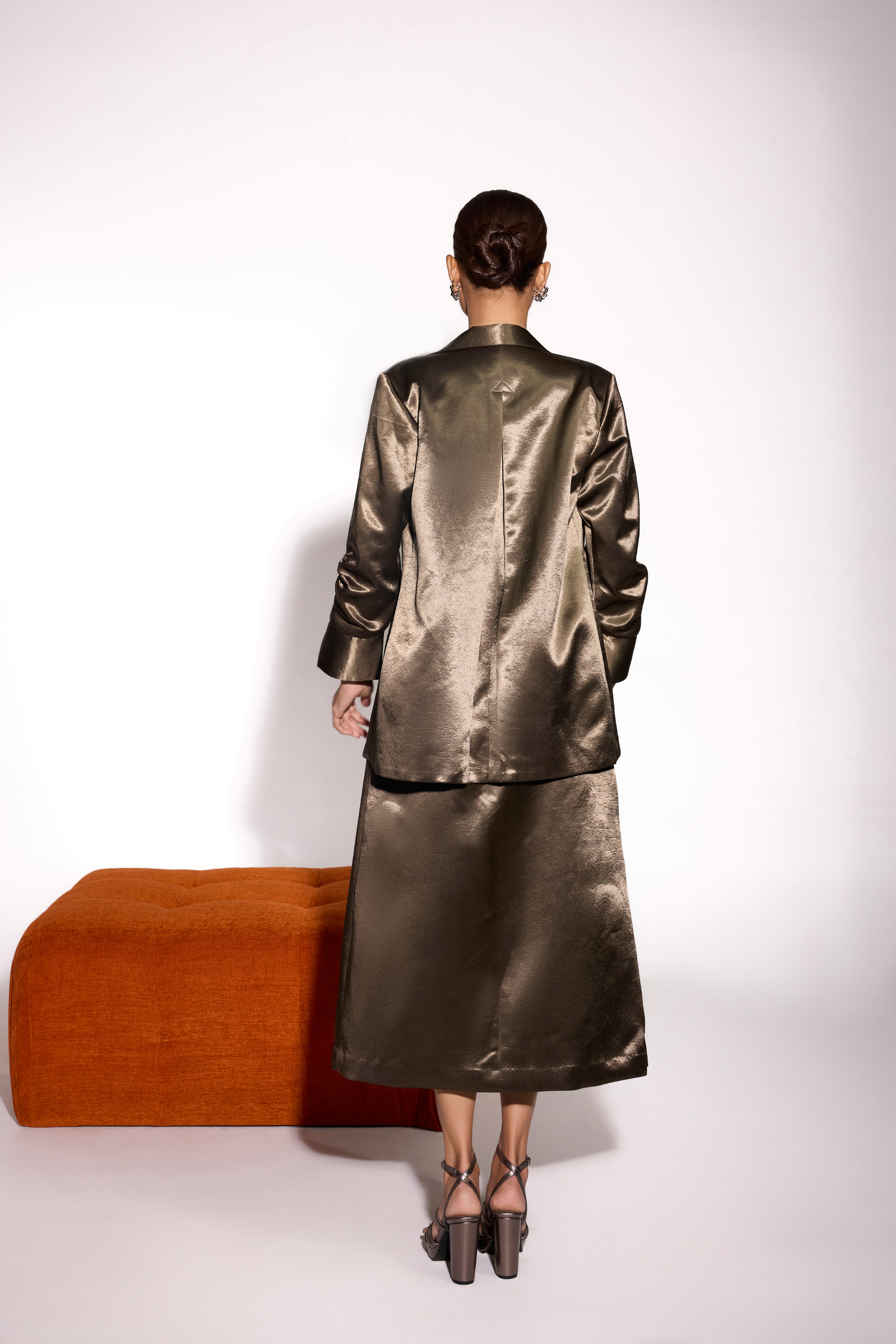 Satin Open Jacket