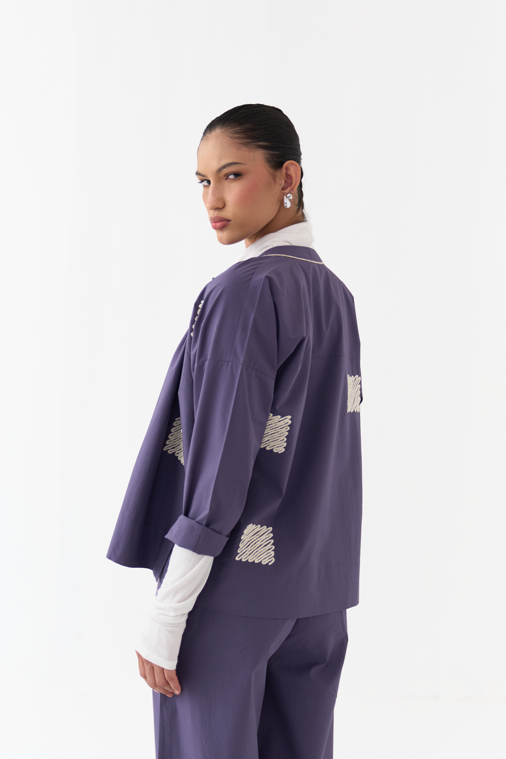 Wave Emb. Top Co-ord