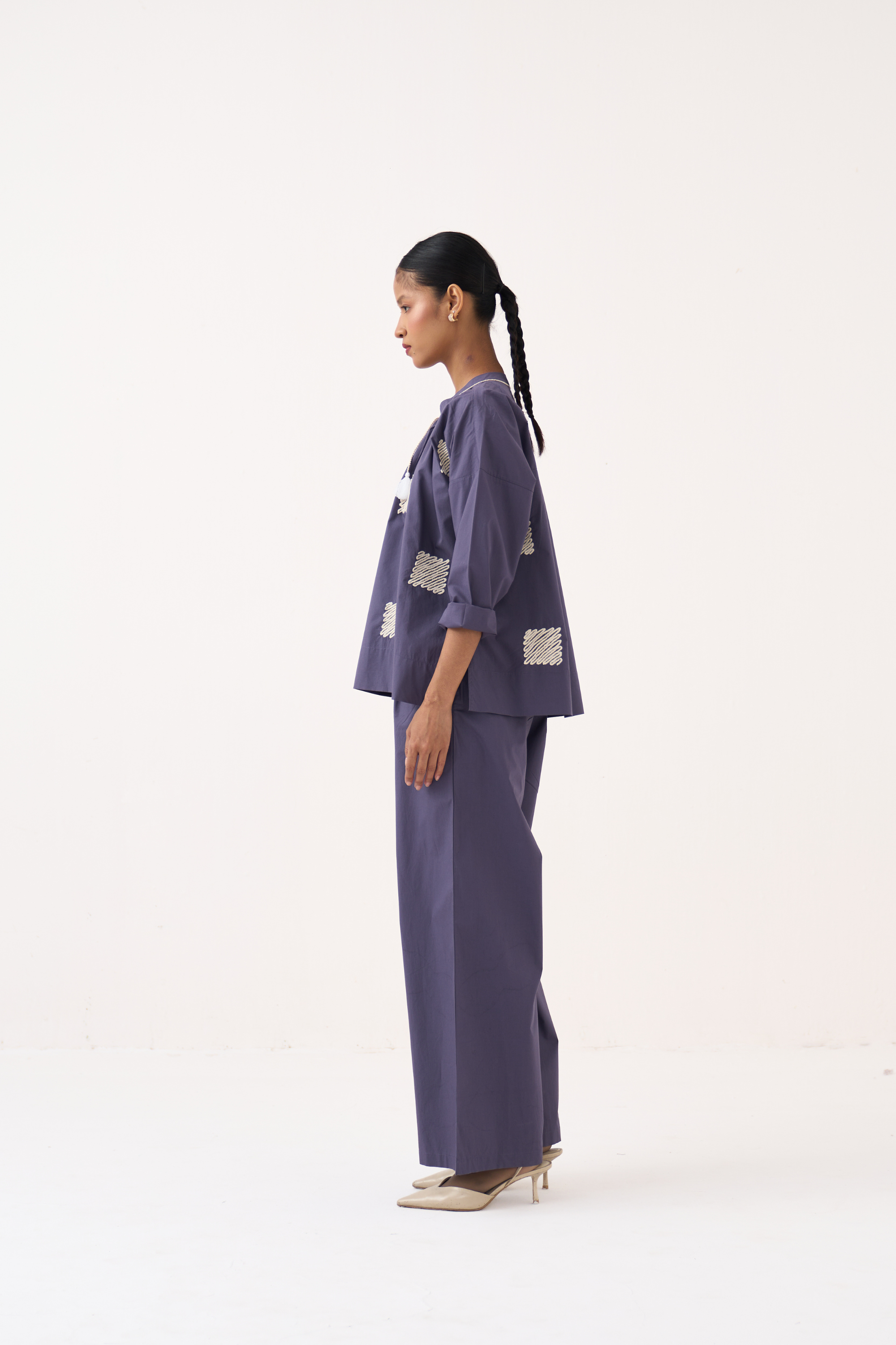 Wave Emb. Top Co-ord