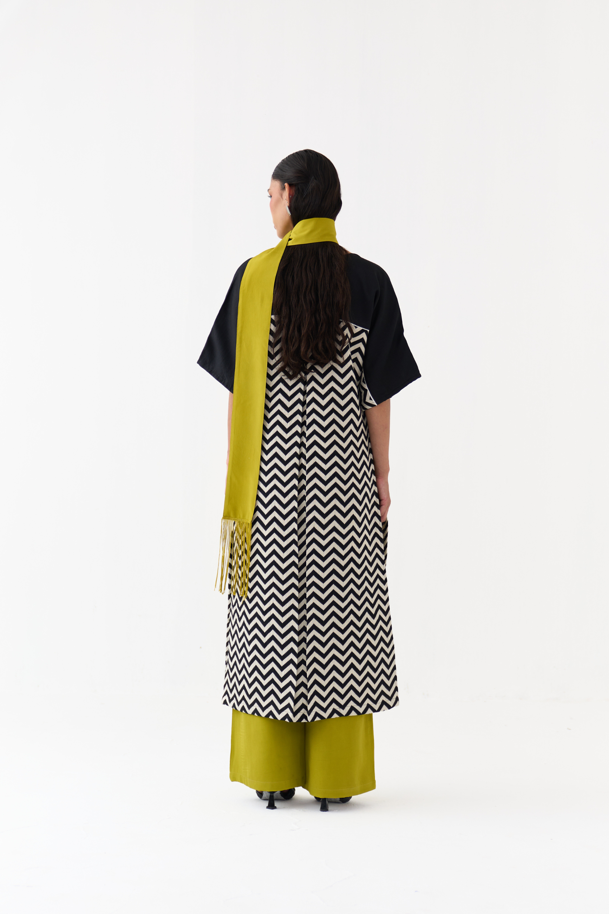 V Neck Kaftan Co-ord (set Of 3)