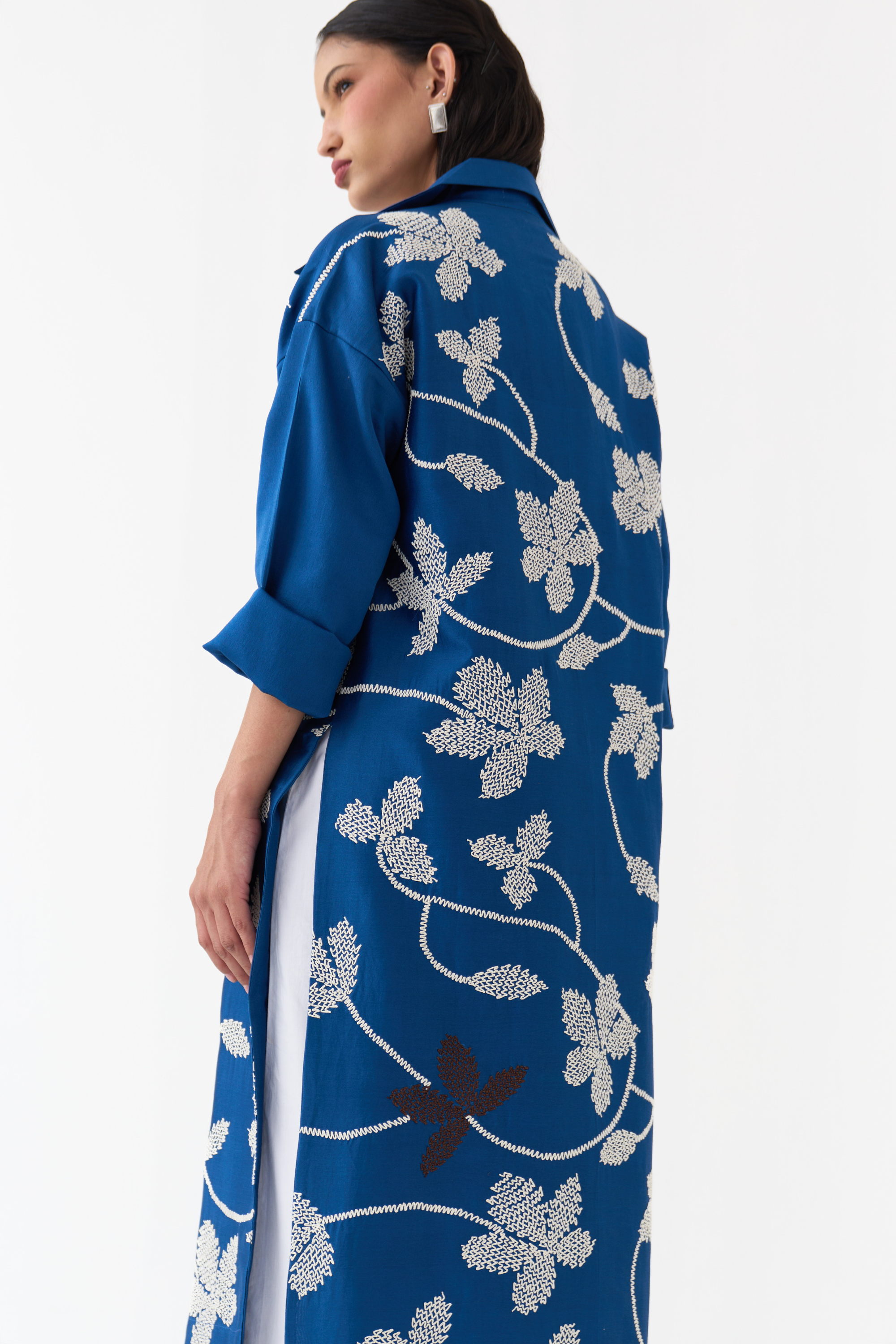 Floral All Over Emb. Overlay Co-ord
