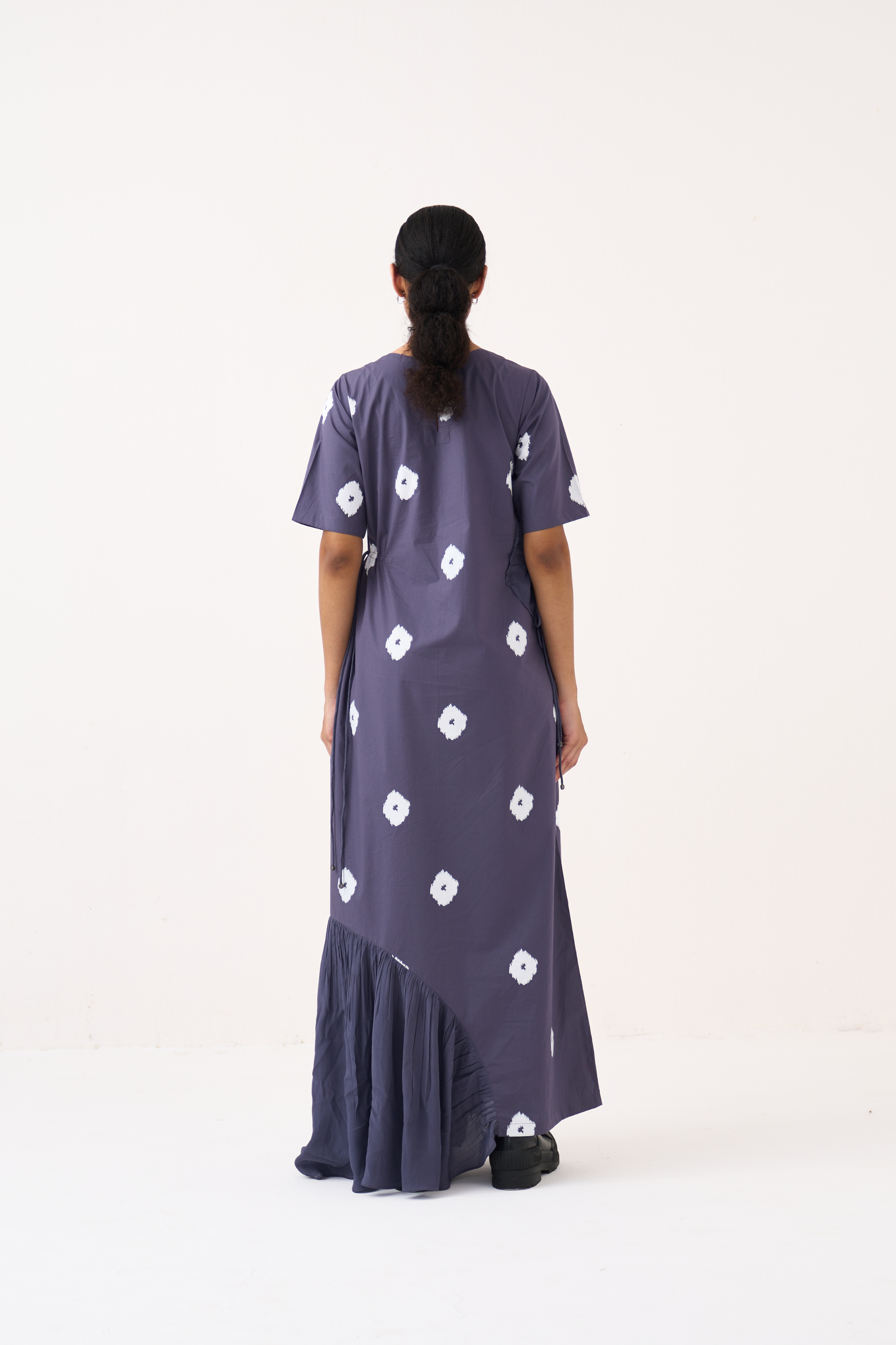 Block Print Multi Drawstring Dress