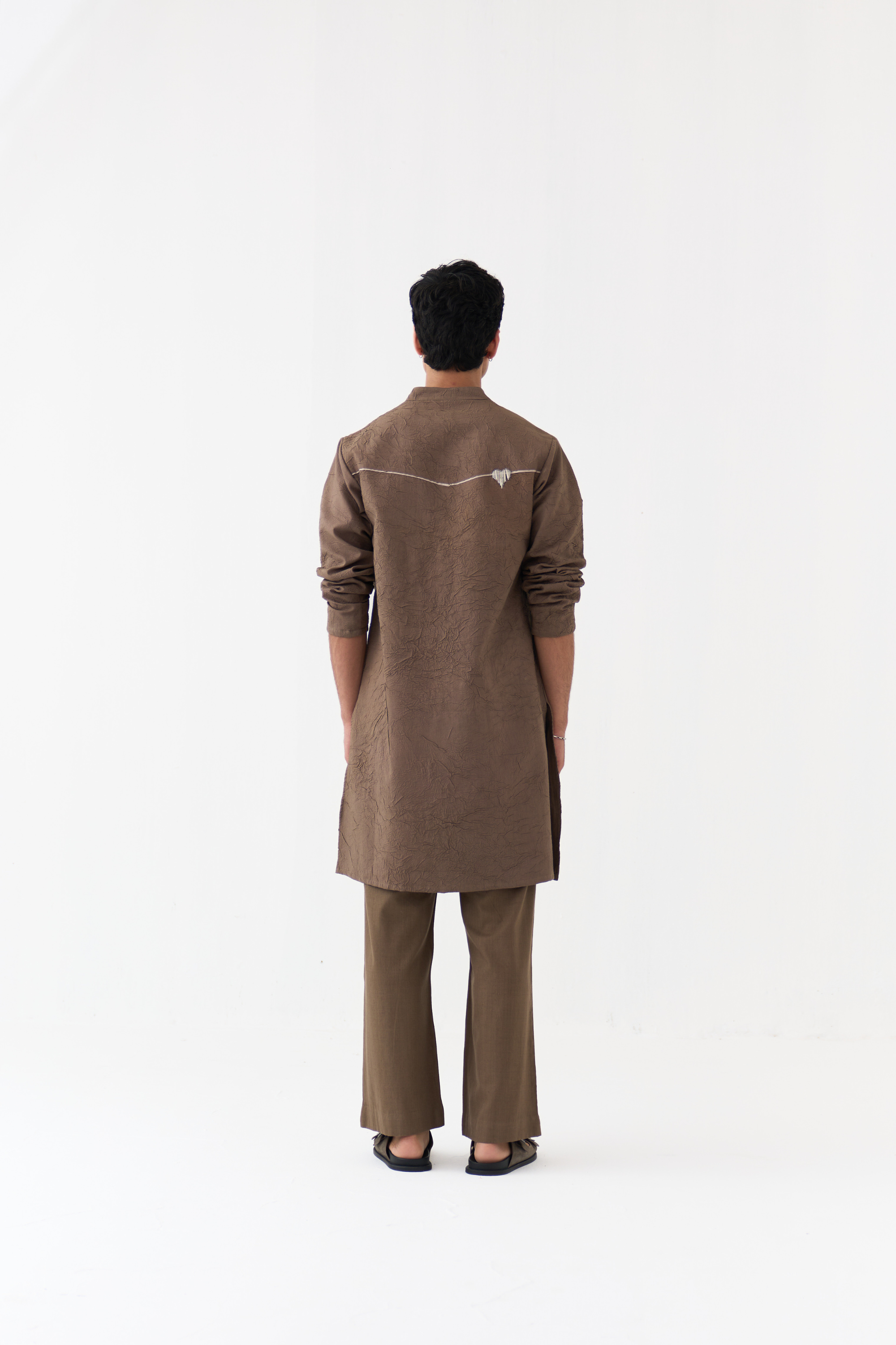 Crush Texture Kurta Co-ord