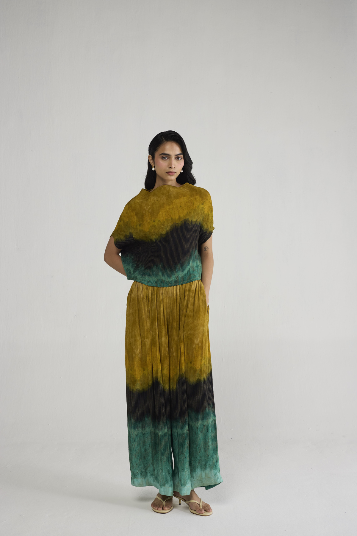 Uri Pintucks Top