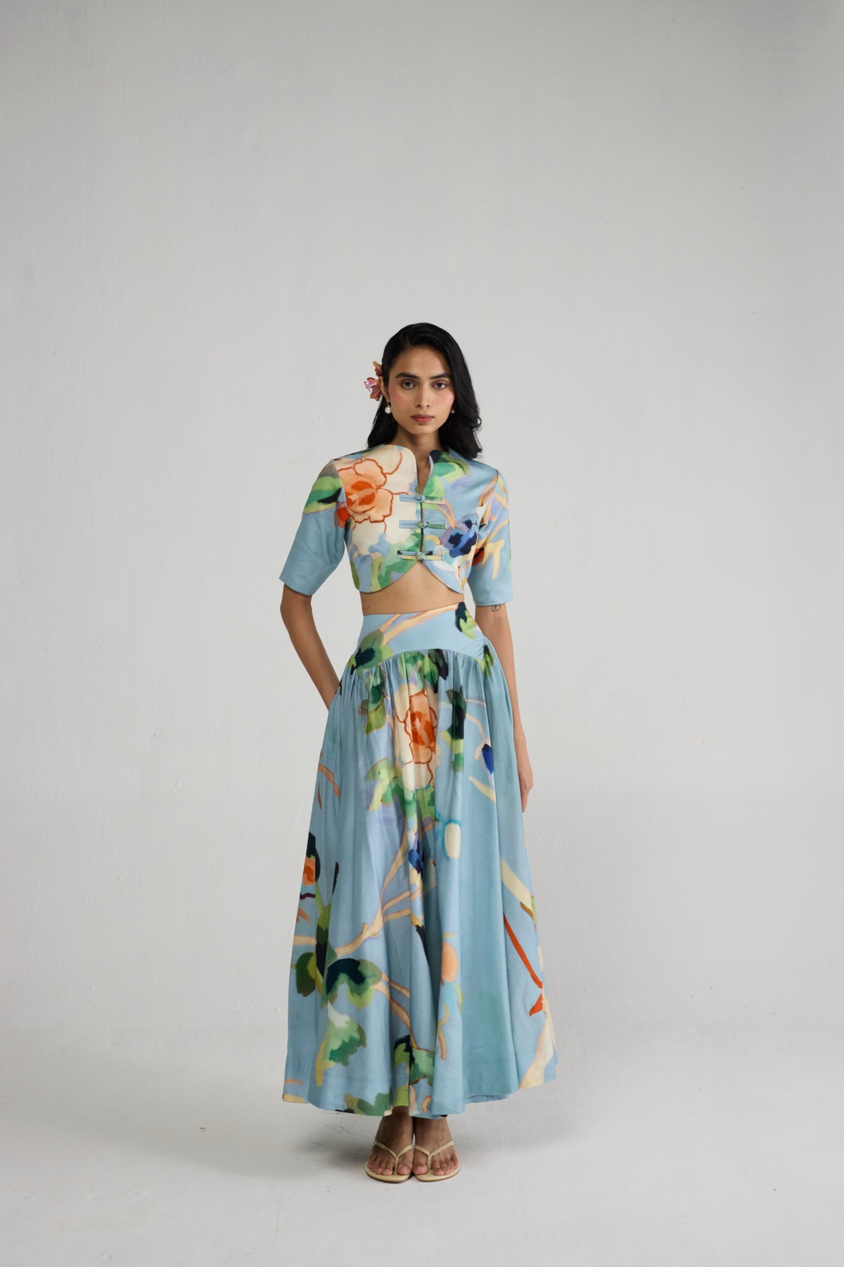 Asagao Blouse & Skirt Set