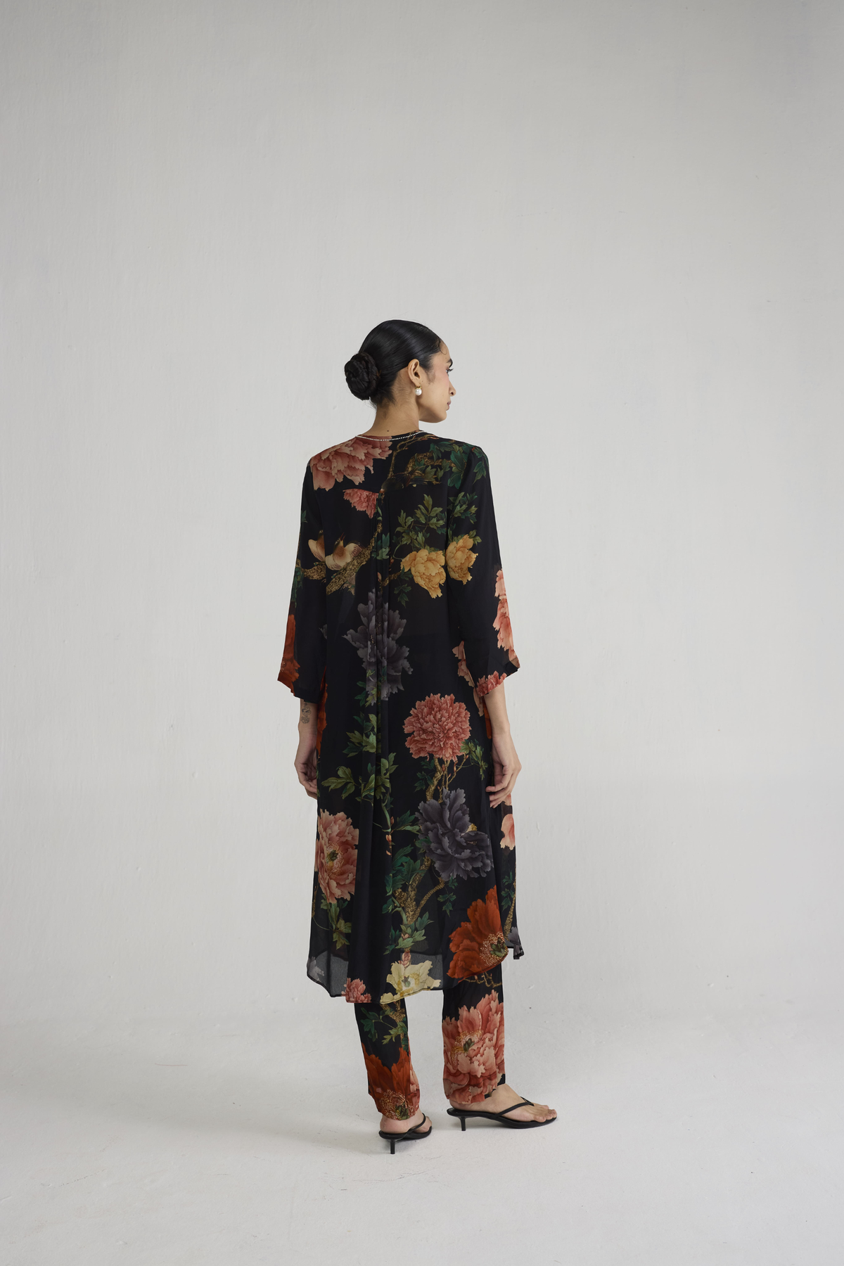 Himari Long Crepe Kurta Set