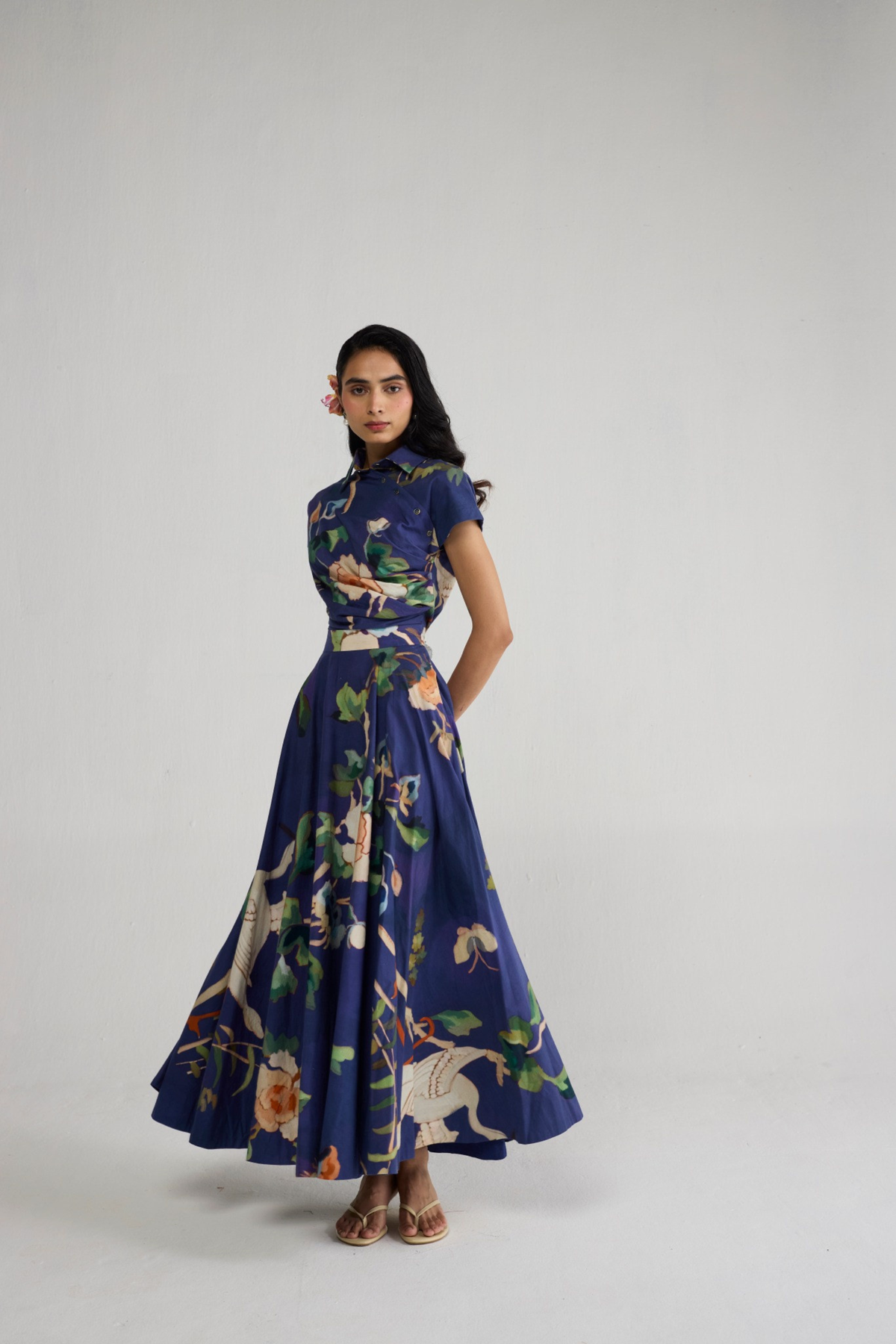 Fuji Side Buttons Dress