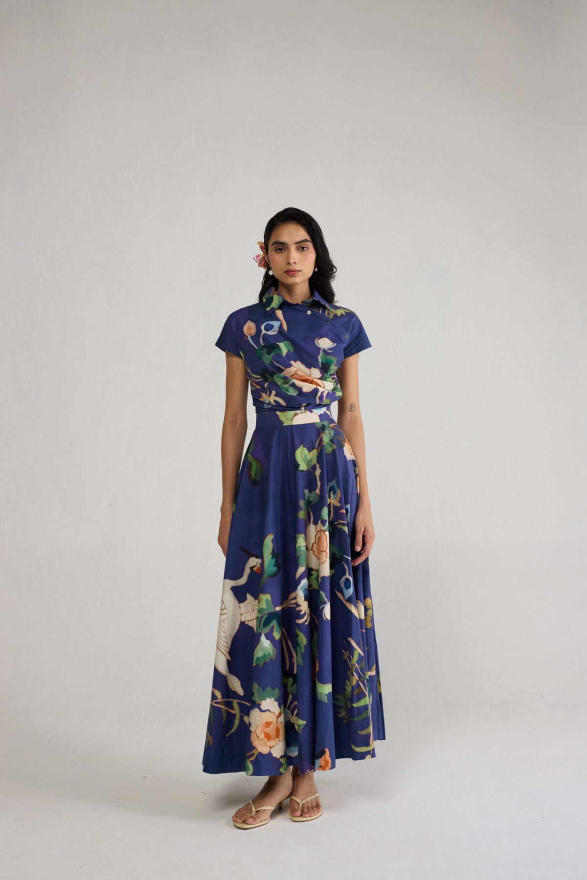Fuji Side Buttons Dress