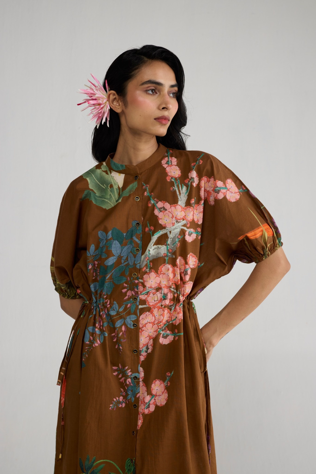 Emi Side Tie Up Dress