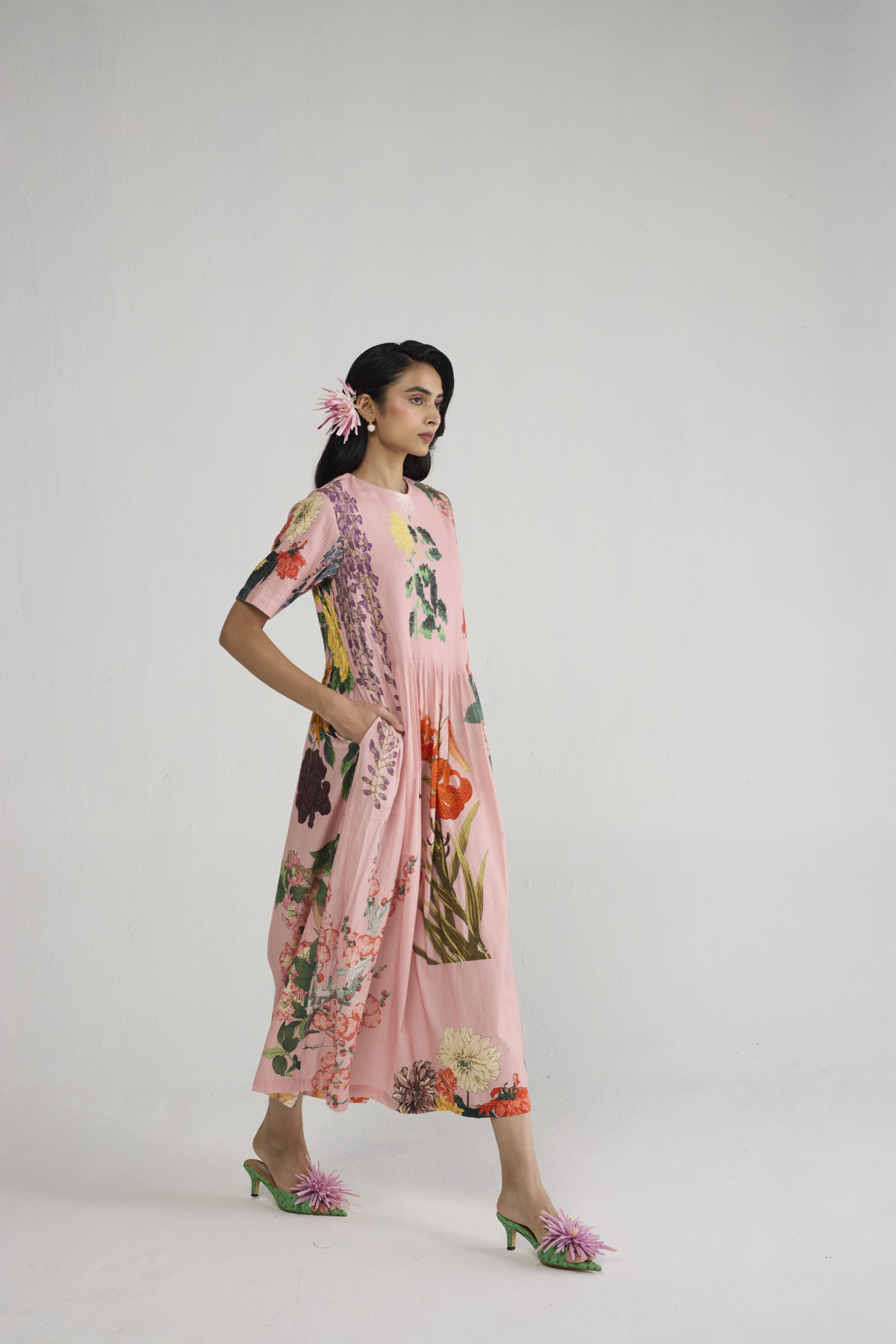 Sakura Pintucks Dress