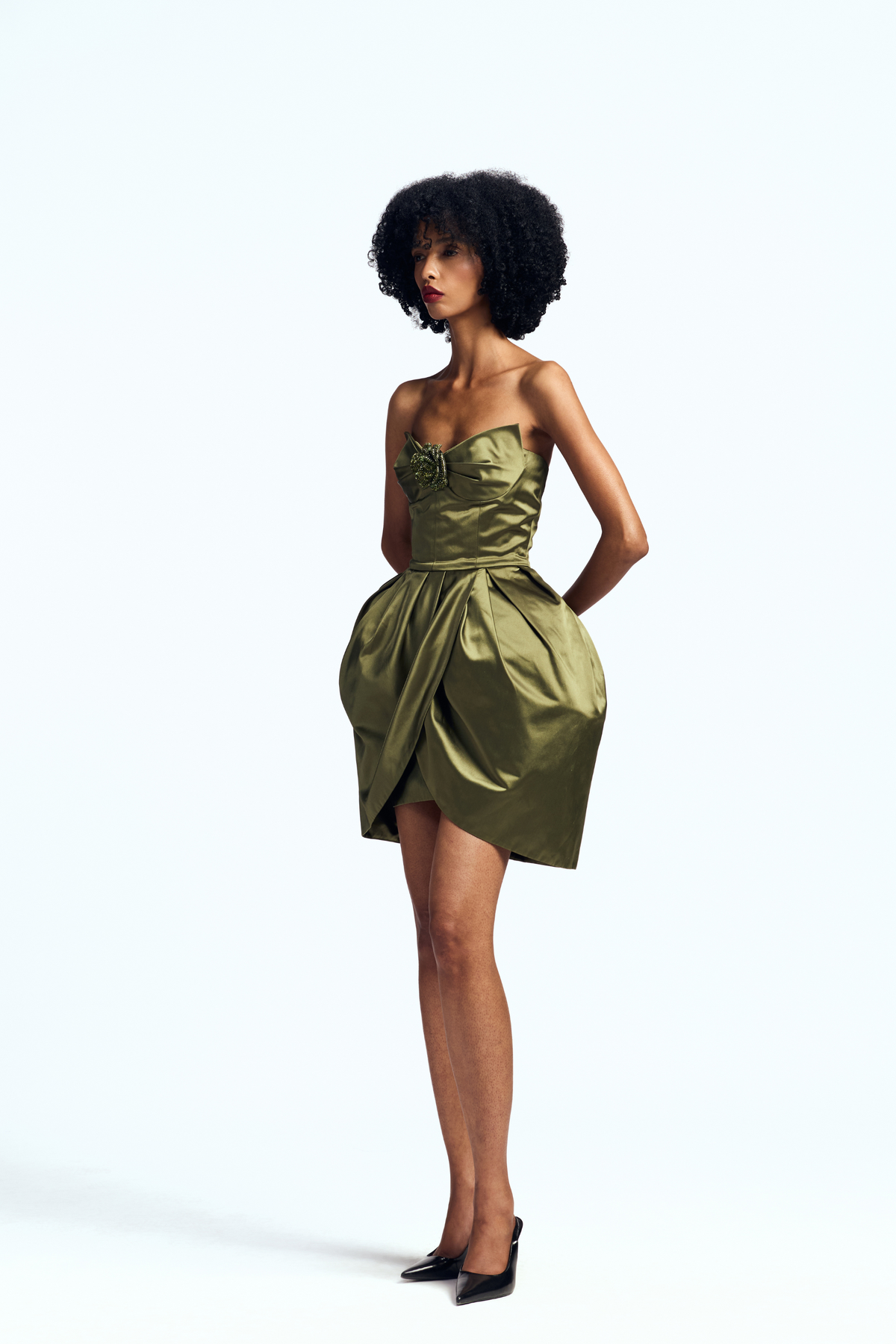 Sculpted Strapless Mini Dress